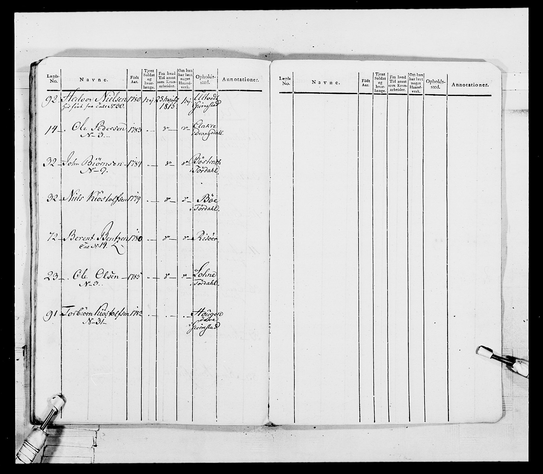 Generalitets- og kommissariatskollegiet, Det kongelige norske kommissariatskollegium, AV/RA-EA-5420/E/Eh/L0115: Telemarkske nasjonale infanteriregiment, 1802-1805, p. 56