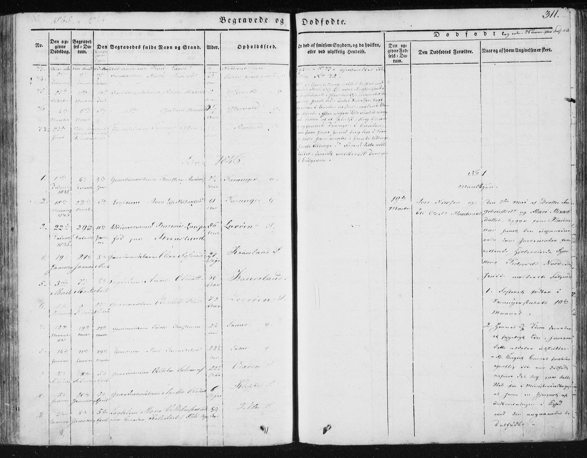 Sund sokneprestembete, AV/SAB-A-99930: Parish register (official) no. A 13, 1835-1849, p. 311