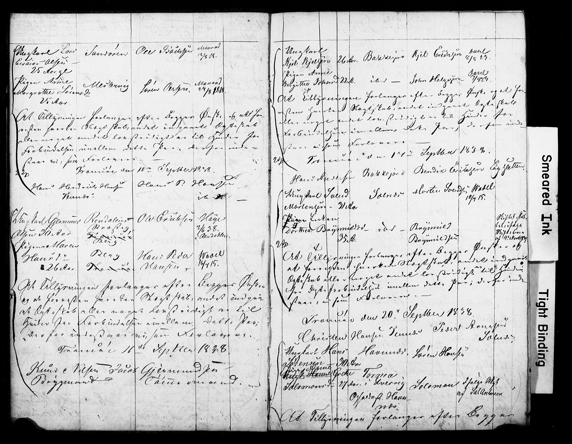 Tromsø sokneprestkontor/stiftsprosti/domprosti, AV/SATØ-S-1343/H/Hc/L0096: Banns register no. 2, 1838-1851