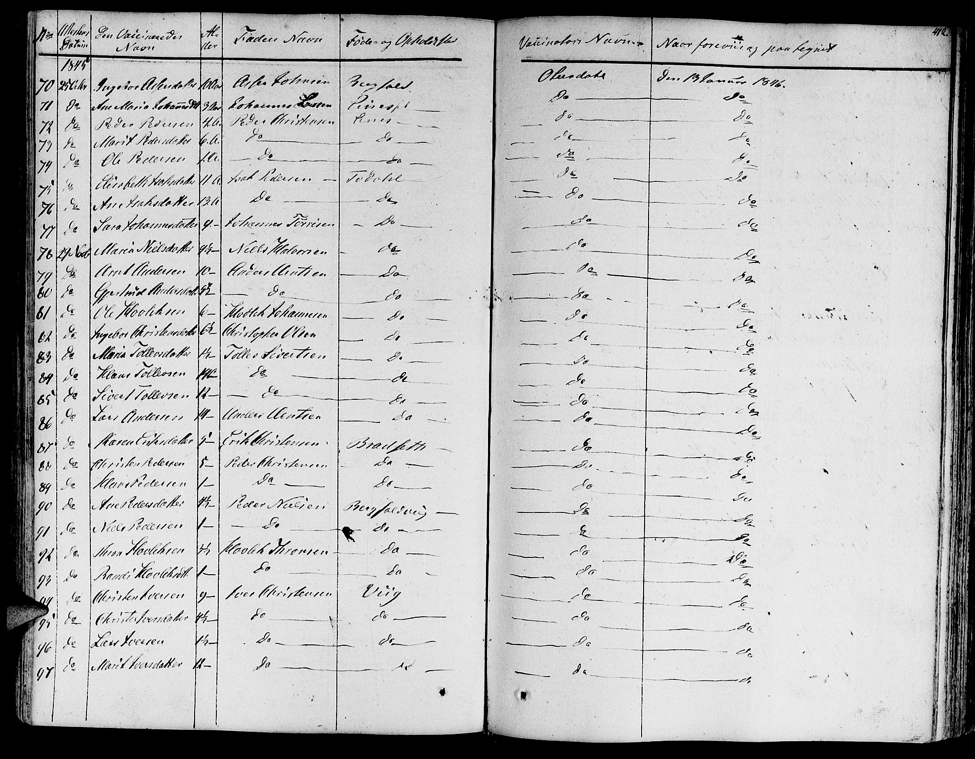 Ministerialprotokoller, klokkerbøker og fødselsregistre - Møre og Romsdal, AV/SAT-A-1454/578/L0904: Parish register (official) no. 578A03, 1836-1858, p. 412