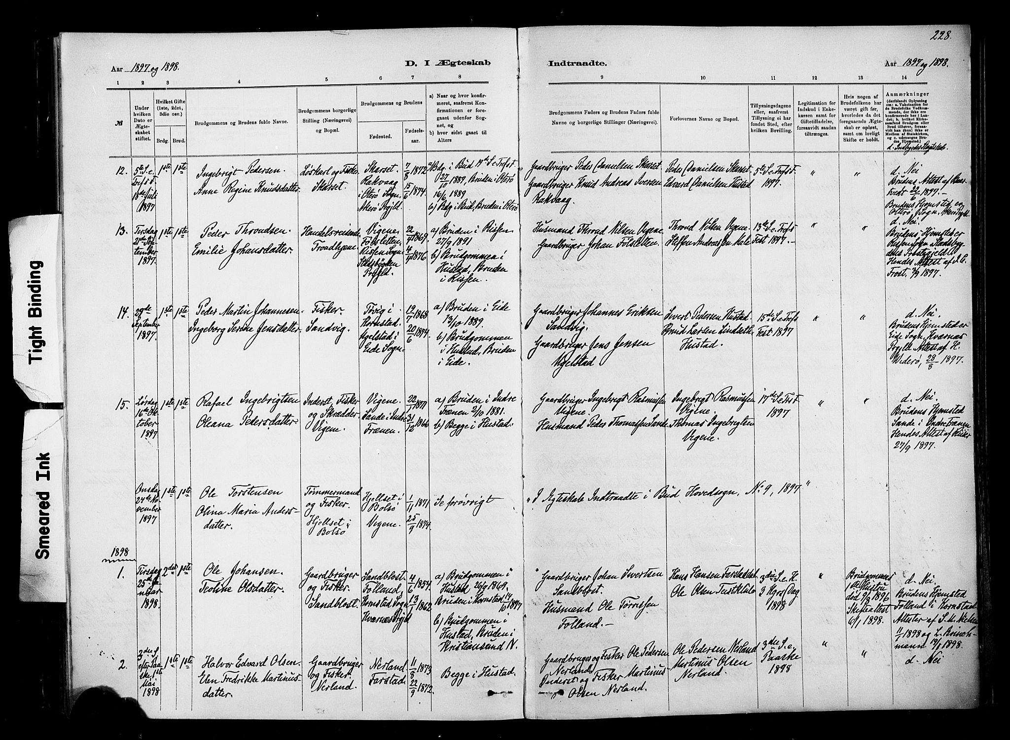 Ministerialprotokoller, klokkerbøker og fødselsregistre - Møre og Romsdal, AV/SAT-A-1454/567/L0778: Parish register (official) no. 567A01, 1881-1903, p. 228