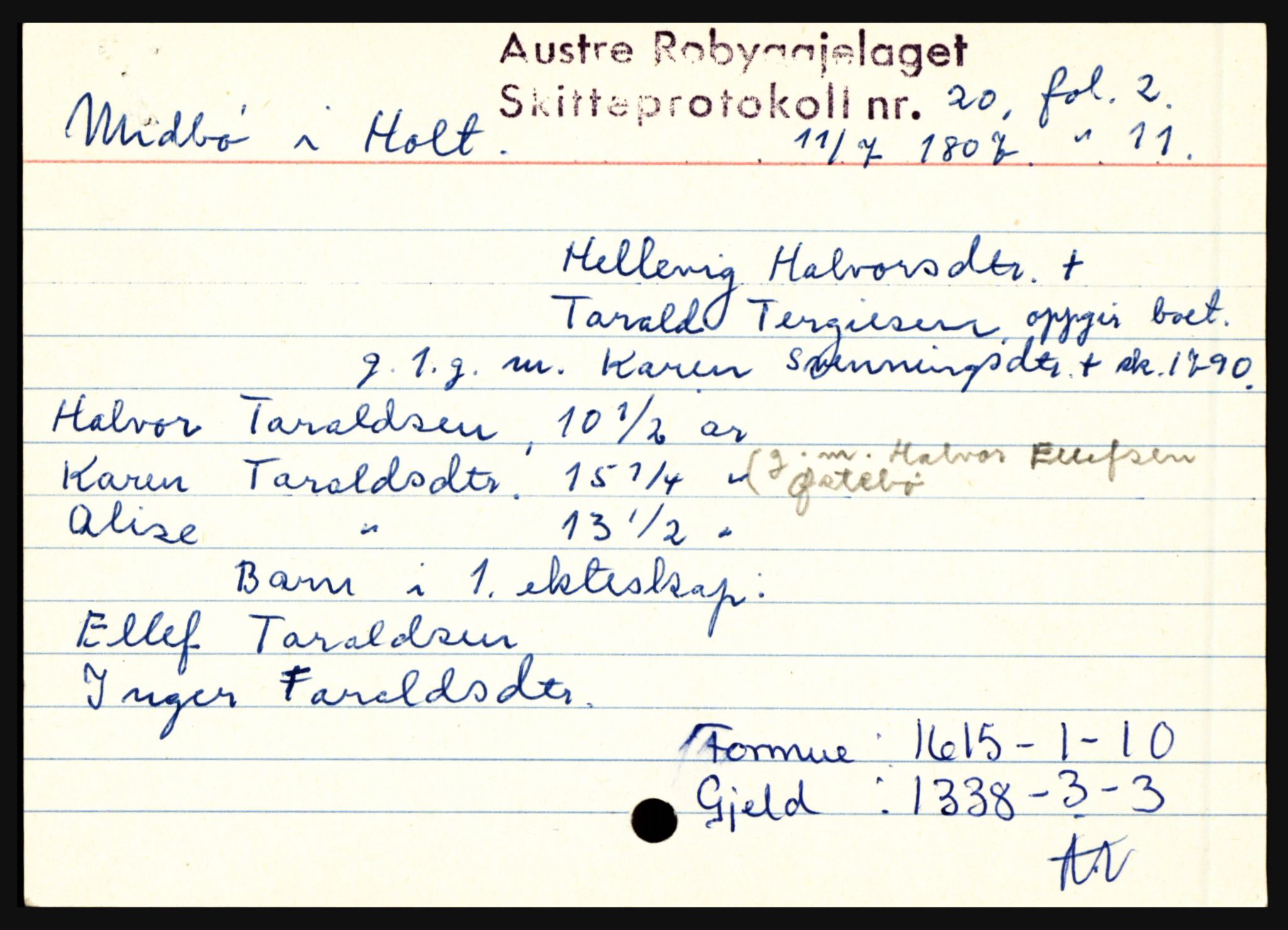 Østre Råbyggelag sorenskriveri, AV/SAK-1221-0016/H, p. 8209