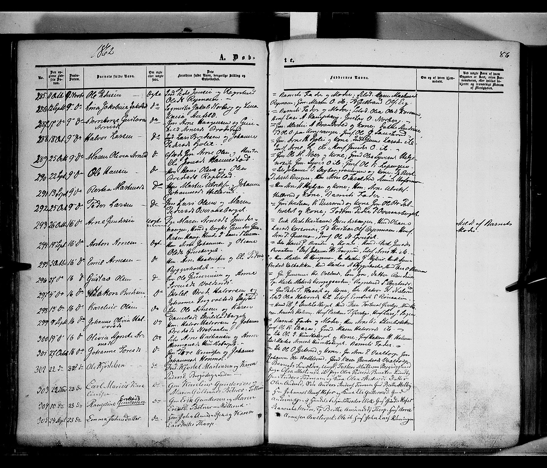 Grue prestekontor, AV/SAH-PREST-036/H/Ha/Haa/L0009: Parish register (official) no. 9, 1859-1863, p. 86