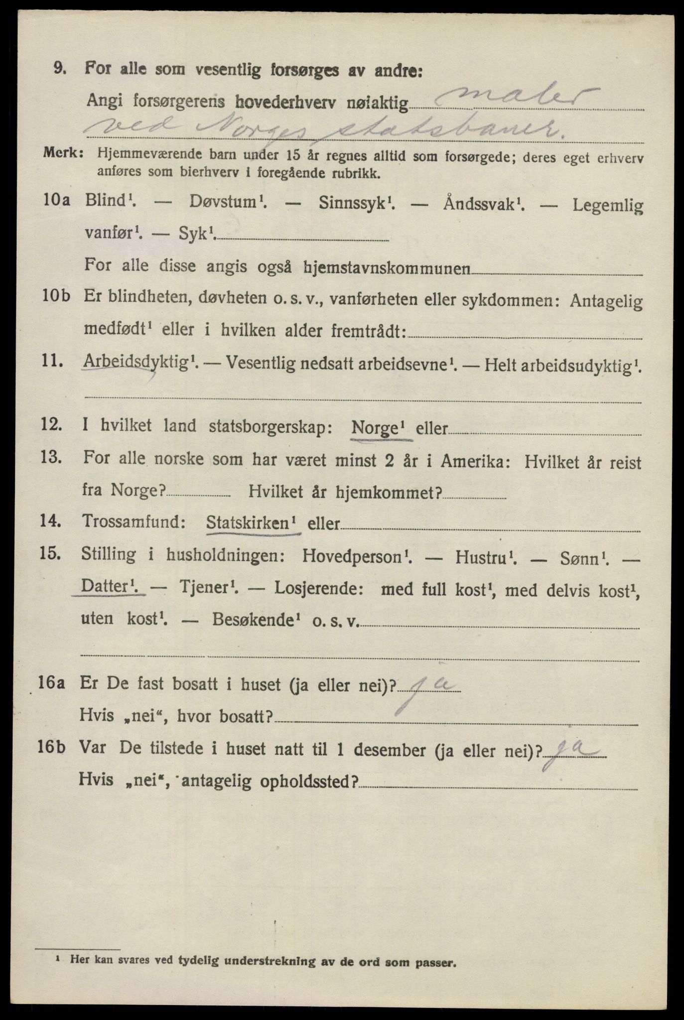 SAO, 1920 census for Kråkstad, 1920, p. 6128