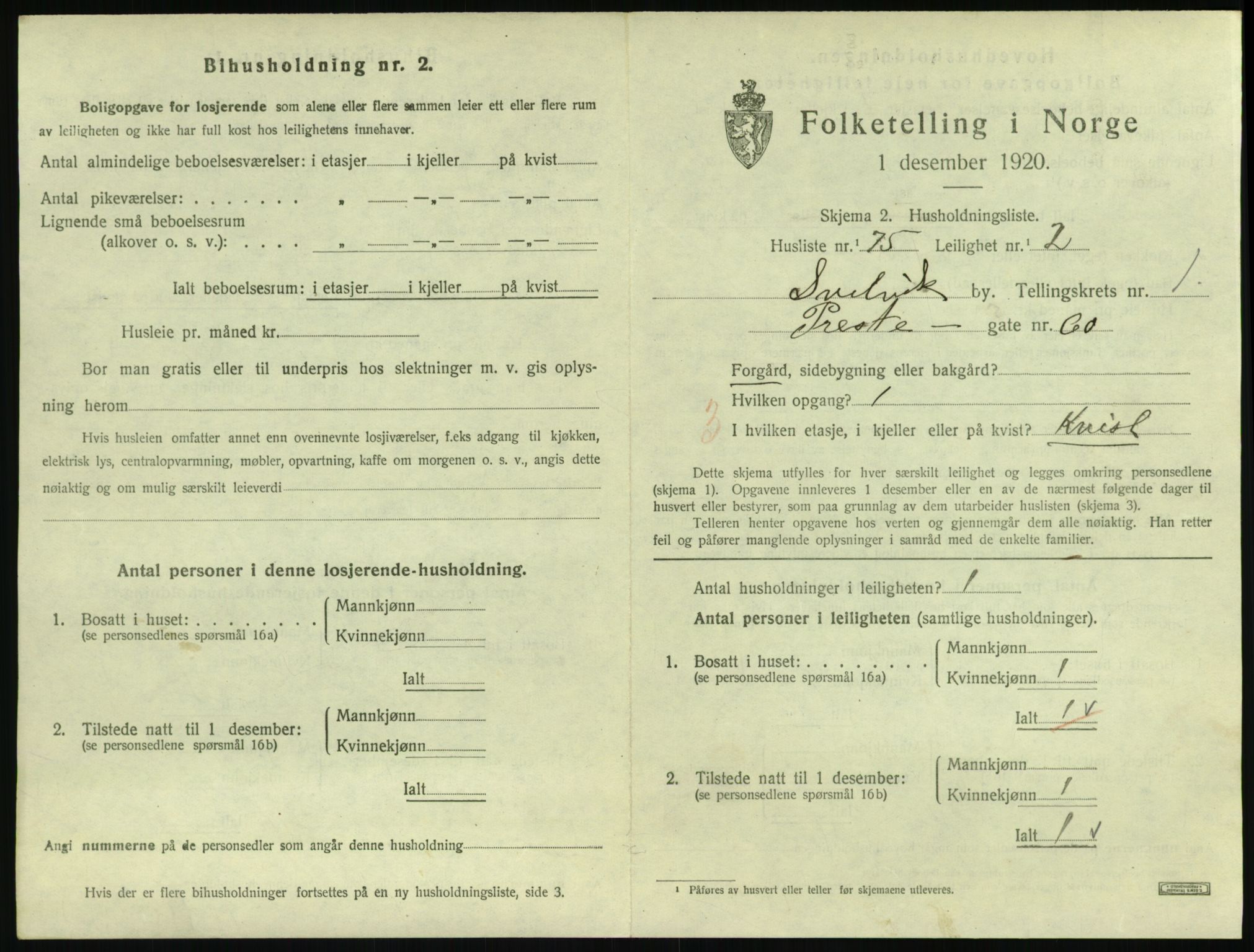 SAKO, 1920 census for Svelvik, 1920, p. 731