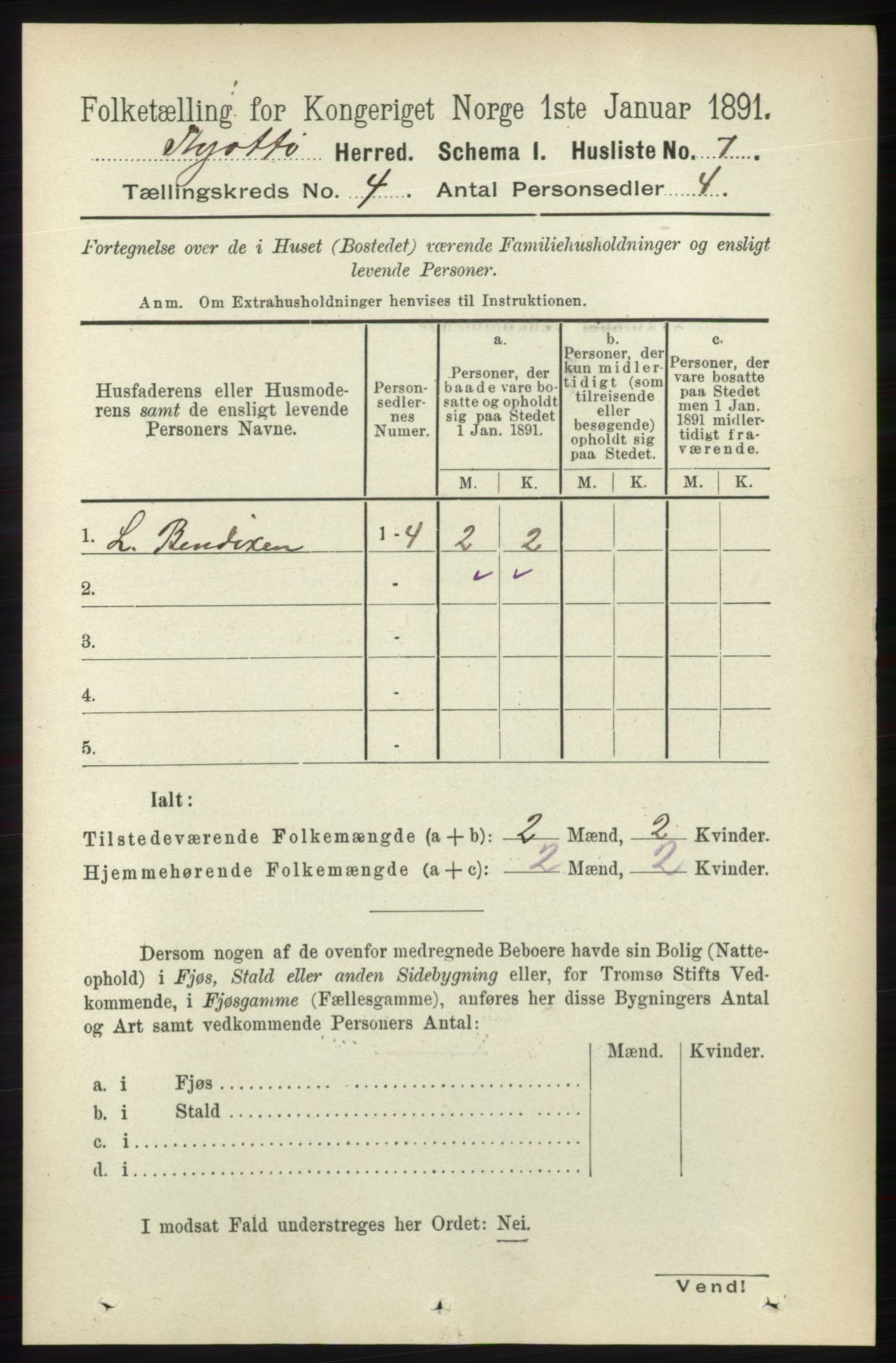 RA, 1891 census for 1817 Tjøtta, 1891, p. 1707