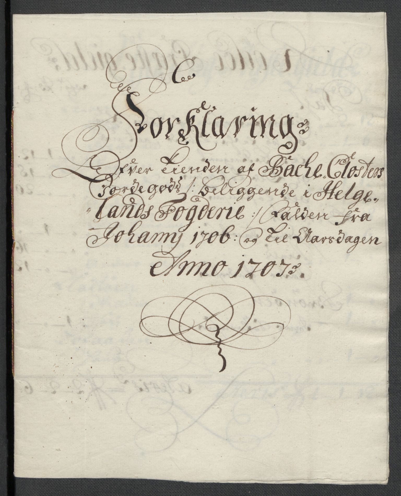 Rentekammeret inntil 1814, Reviderte regnskaper, Fogderegnskap, RA/EA-4092/R65/L4509: Fogderegnskap Helgeland, 1706-1707, p. 140