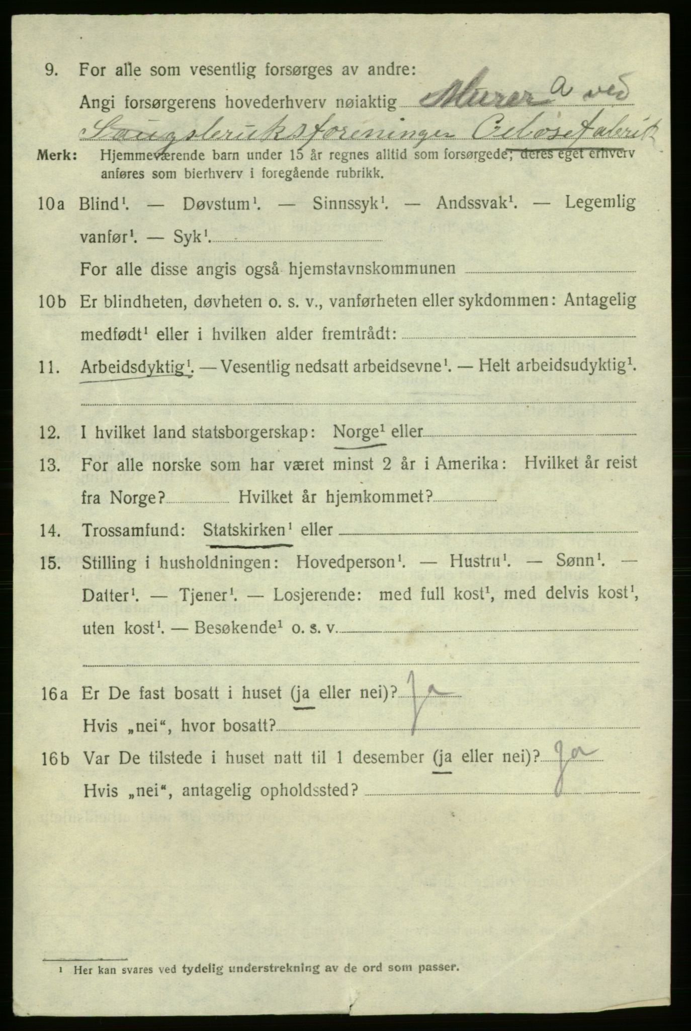 SAO, 1920 census for Fredrikshald, 1920, p. 25767