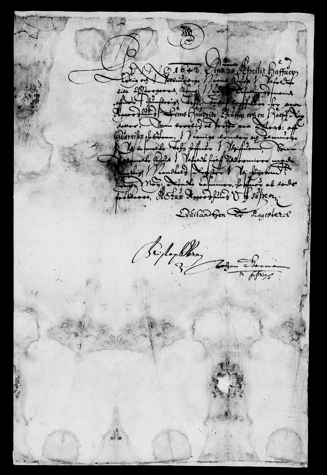 Rentekammeret inntil 1814, Reviderte regnskaper, Lensregnskaper, AV/RA-EA-5023/R/Rb/Rbo/L0023: Tønsberg len, 1641-1643