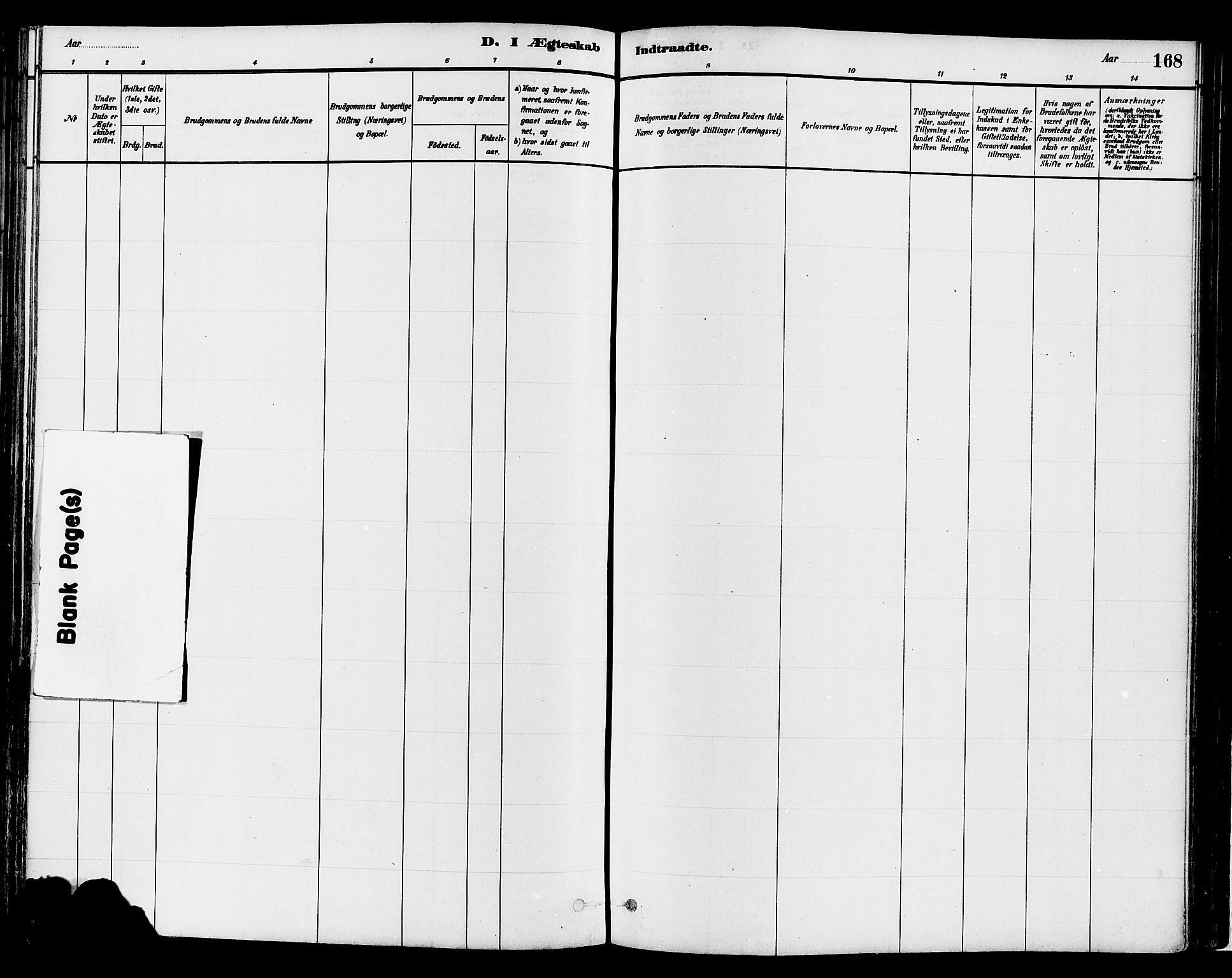 Gran prestekontor, AV/SAH-PREST-112/H/Ha/Haa/L0014: Parish register (official) no. 14, 1880-1889, p. 168