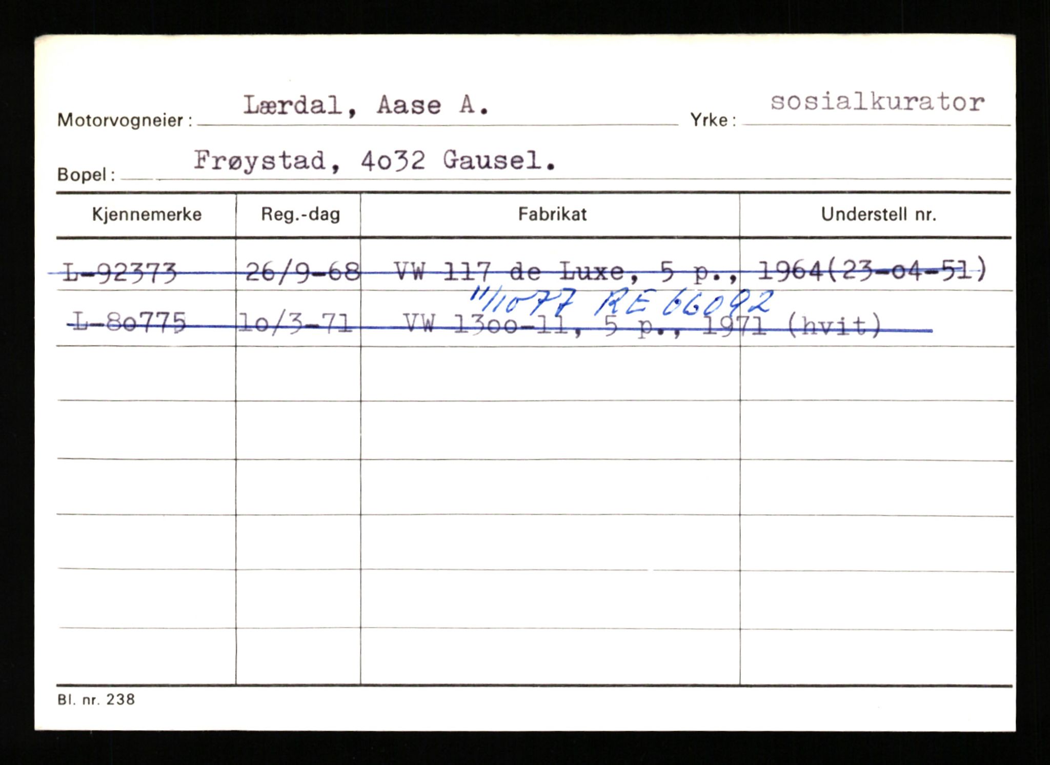 Stavanger trafikkstasjon, SAST/A-101942/0/H/L0024: Lyberg - Melgård, 1930-1971, p. 343