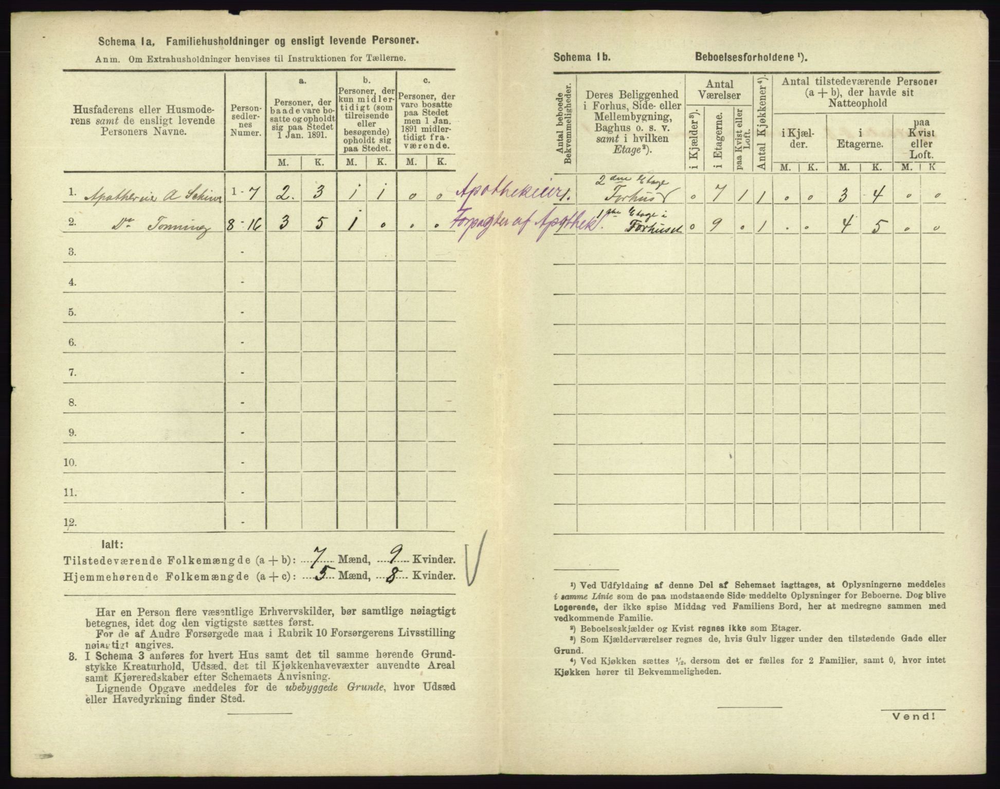 RA, 1891 census for 0705 Tønsberg, 1891, p. 341