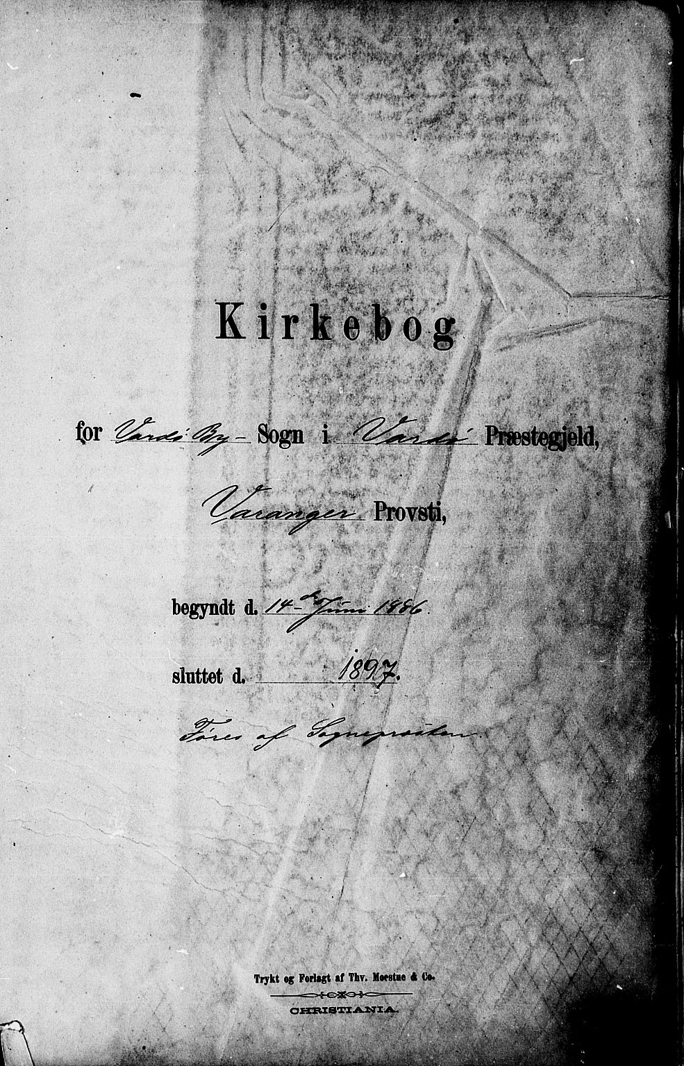 Vardø sokneprestkontor, SATØ/S-1332/H/Ha/L0007kirke: Parish register (official) no. 7, 1886-1897
