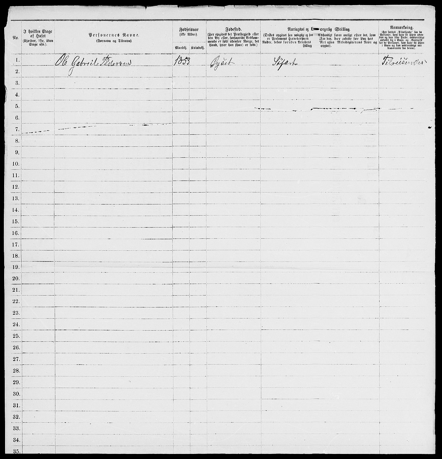 RA, 1885 census for 0101 Fredrikshald, 1885, p. 1750