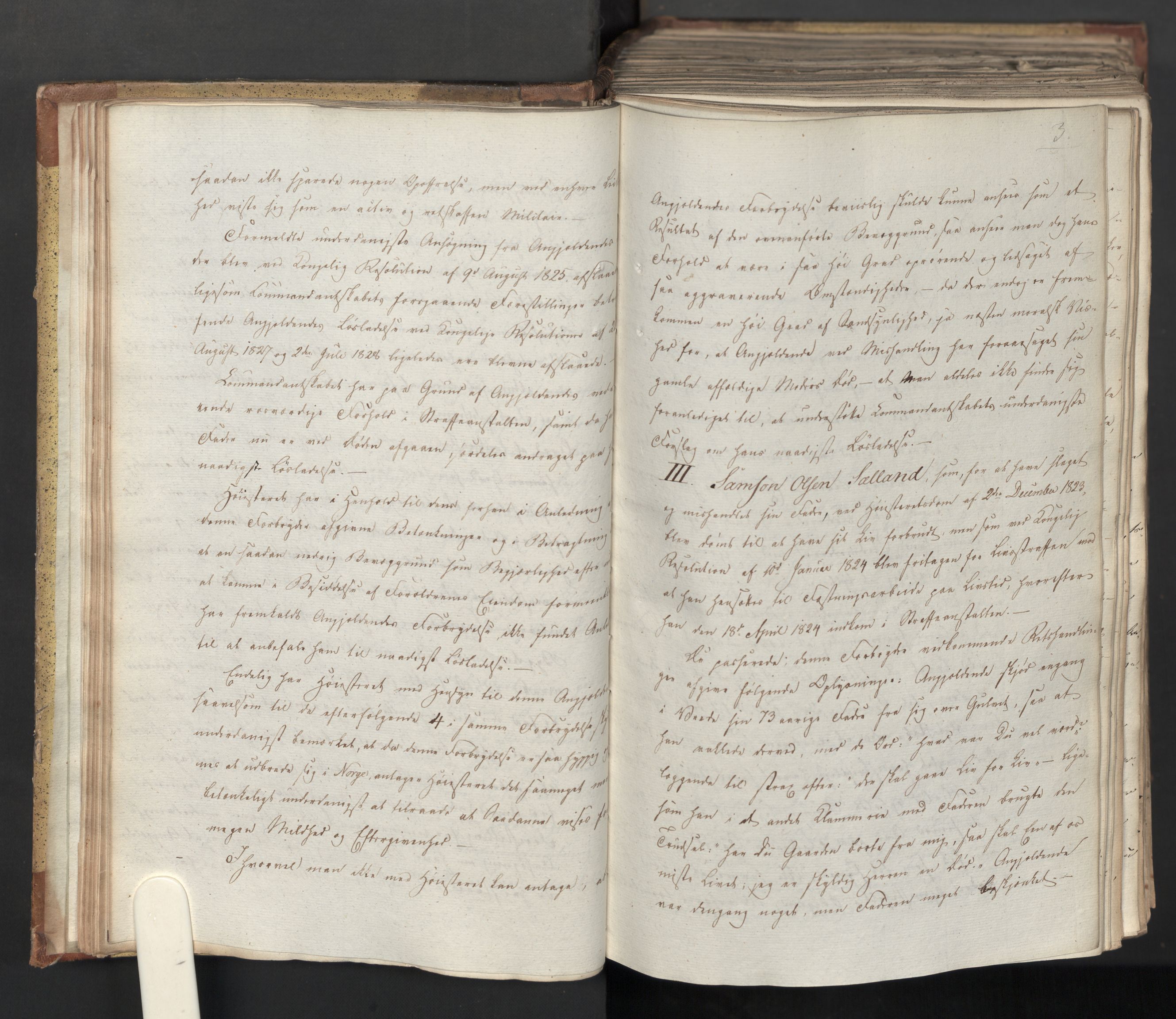 Statsrådsavdelingen i Stockholm, AV/RA-S-1003/D/Da/L0066: Regjeringsinnstillinger nr. 240-449, 1830, p. 30