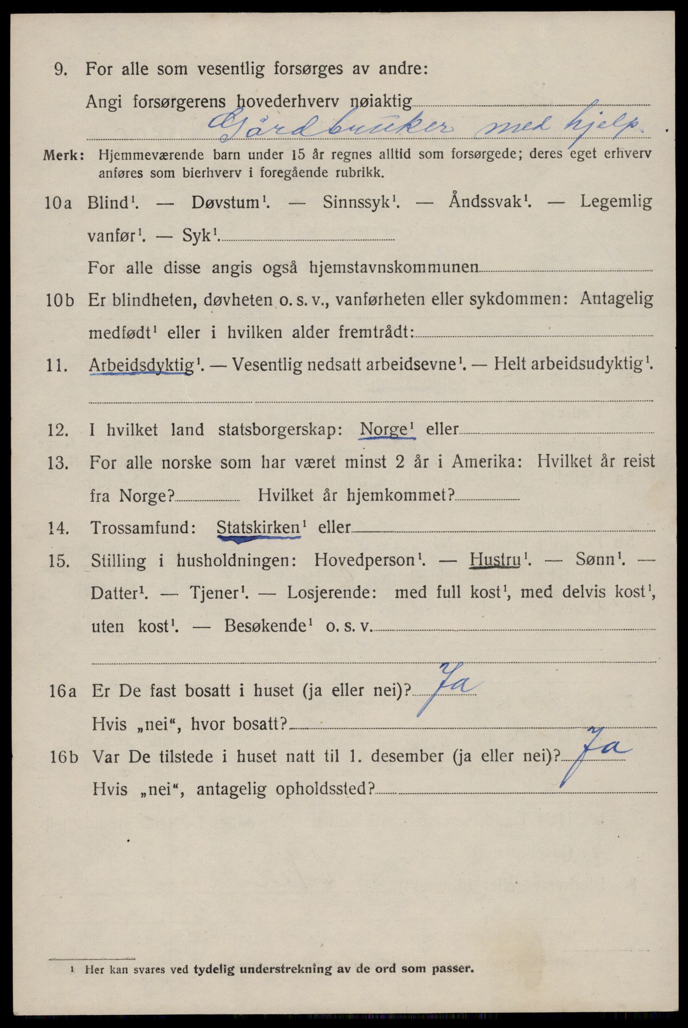 SAST, 1920 census for Høyland, 1920, p. 3417