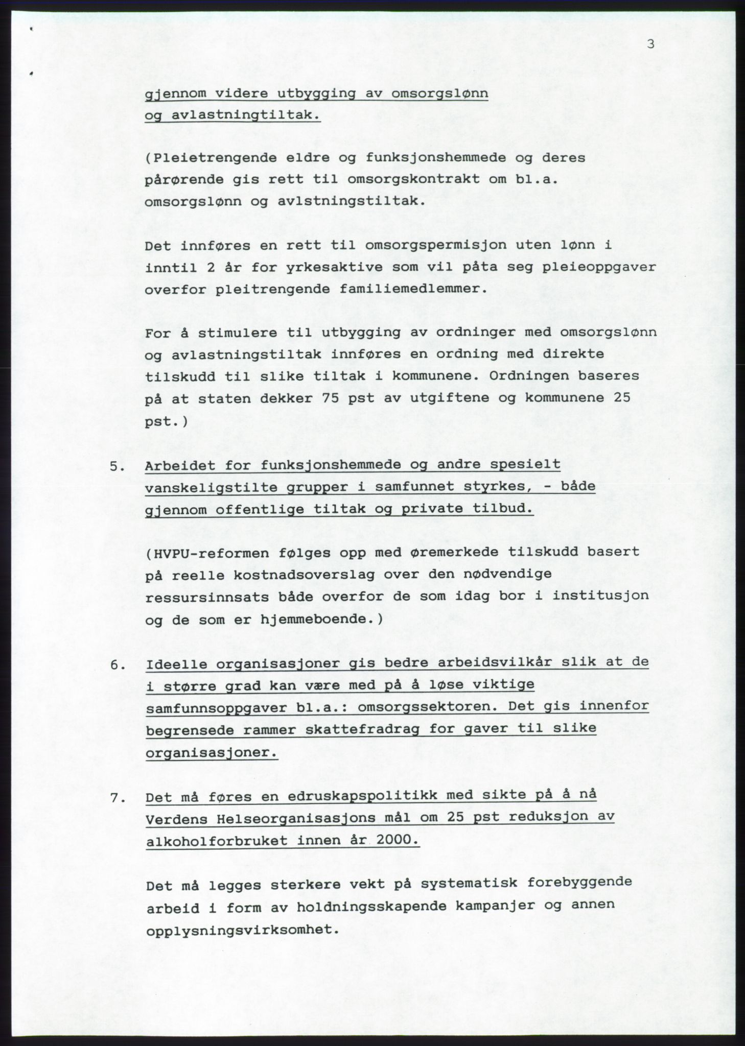 Forhandlingsmøtene 1989 mellom Høyre, KrF og Senterpartiet om dannelse av regjering, AV/RA-PA-0697/A/L0001: Forhandlingsprotokoll med vedlegg, 1989, p. 442