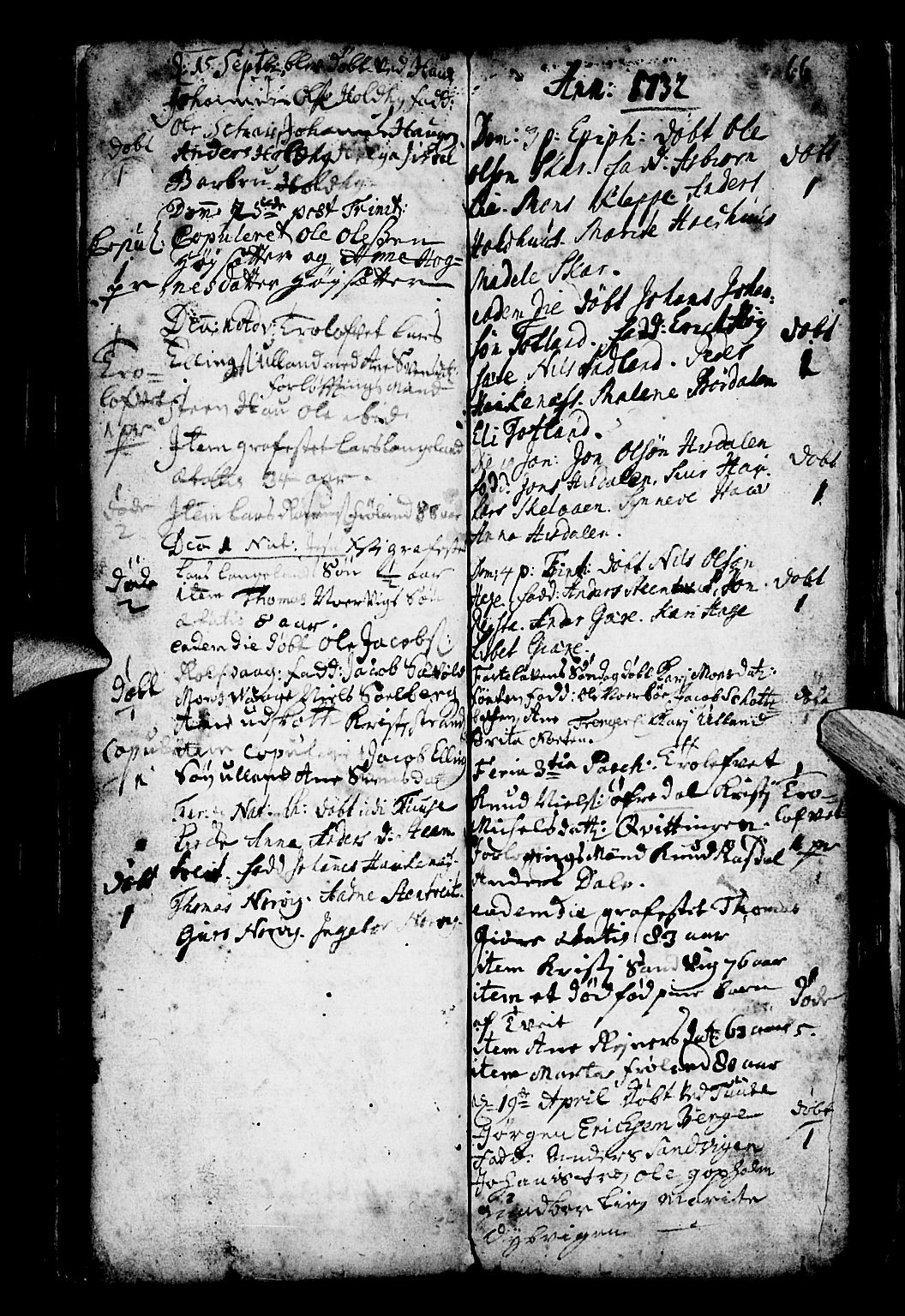 Os sokneprestembete, SAB/A-99929: Parish register (official) no. A 4, 1669-1760, p. 66