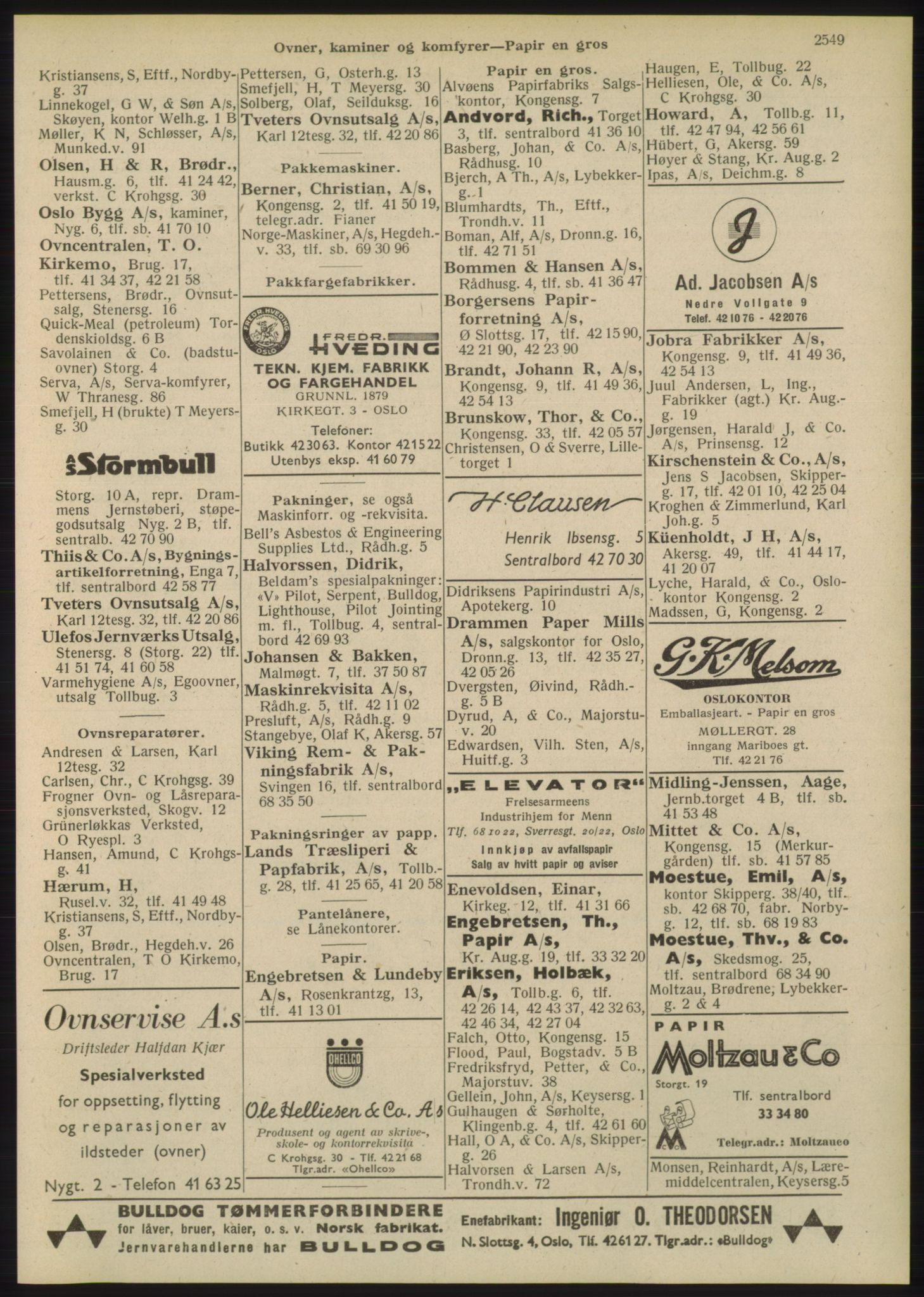 Kristiania/Oslo adressebok, PUBL/-, 1948, p. 2549