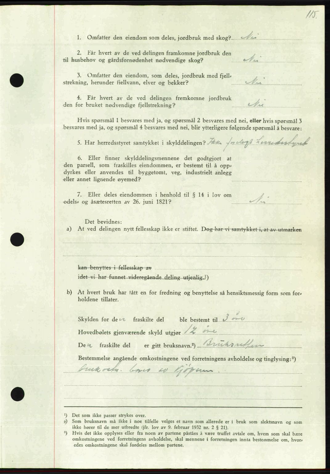 Nordmøre sorenskriveri, AV/SAT-A-4132/1/2/2Ca: Mortgage book no. A104, 1947-1947, Diary no: : 364/1947