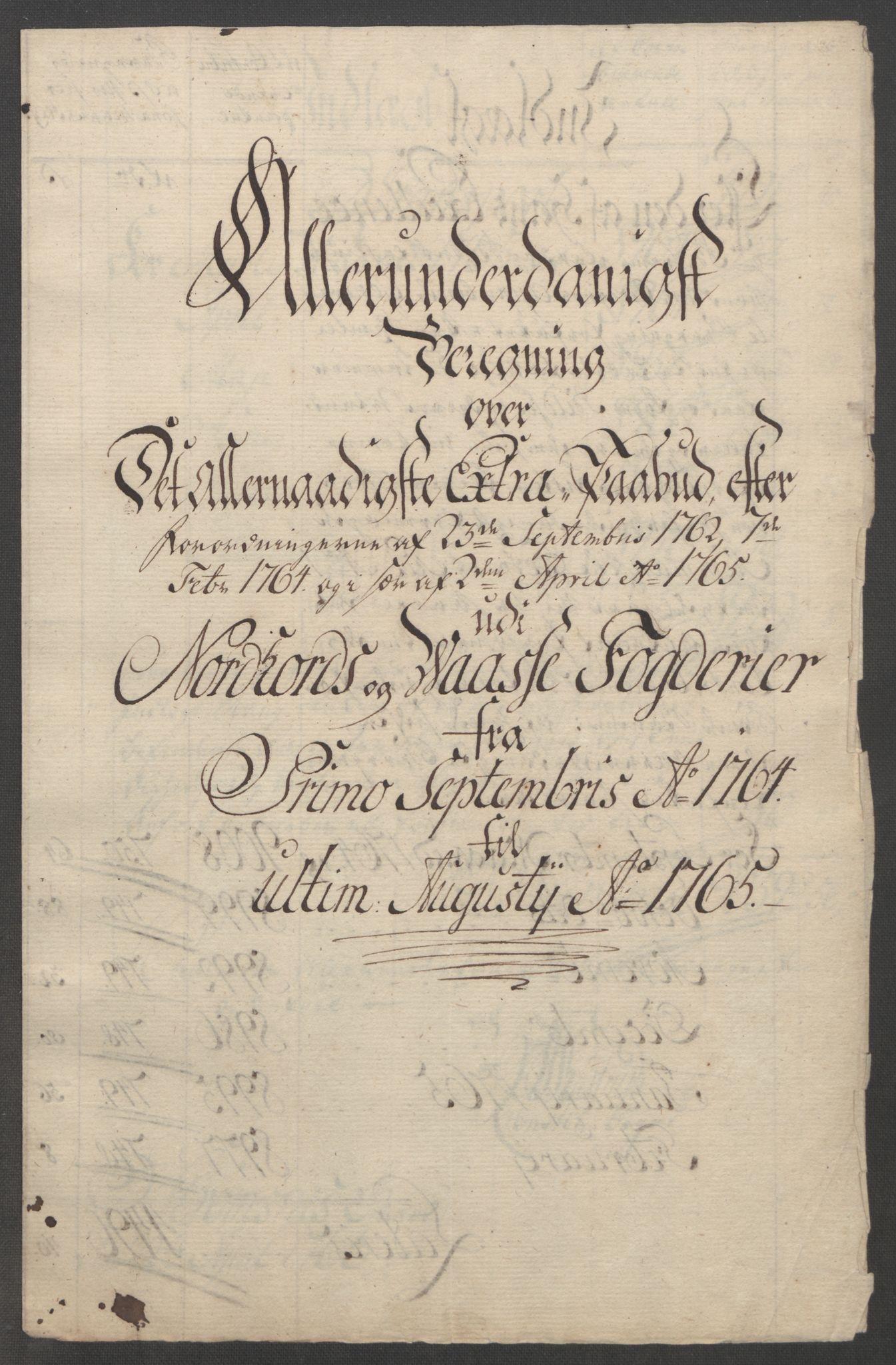Rentekammeret inntil 1814, Reviderte regnskaper, Fogderegnskap, RA/EA-4092/R51/L3303: Ekstraskatten Nordhordland og Voss, 1762-1772, p. 106