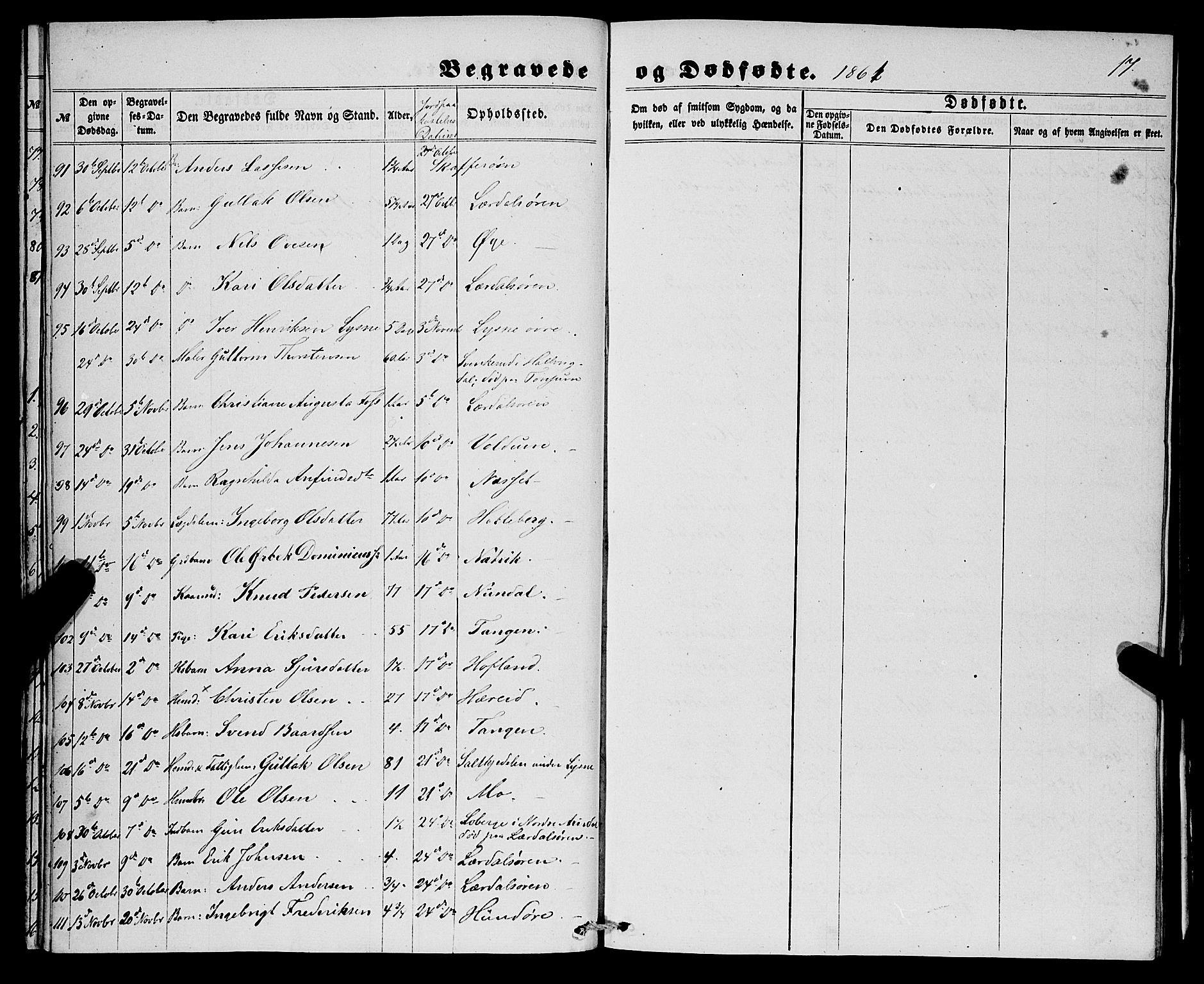 Lærdal sokneprestembete, SAB/A-81201: Parish register (official) no. A 16, 1857-1877, p. 17