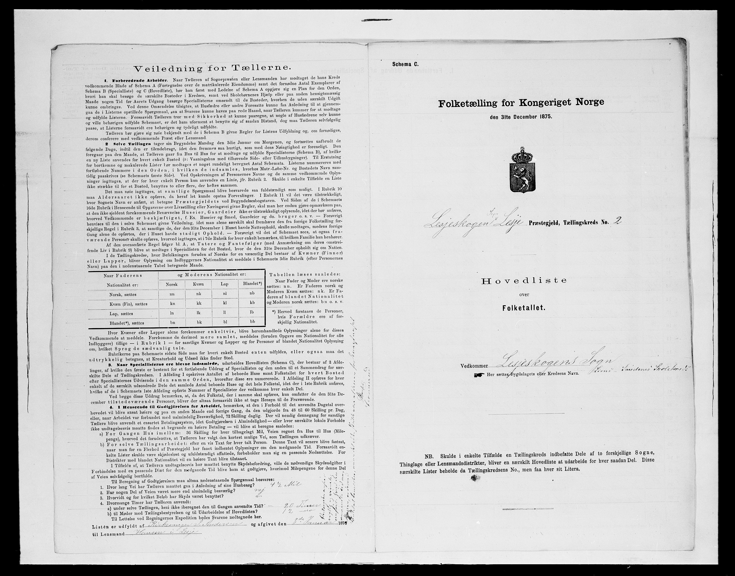 SAH, 1875 census for 0512P Lesja, 1875, p. 26