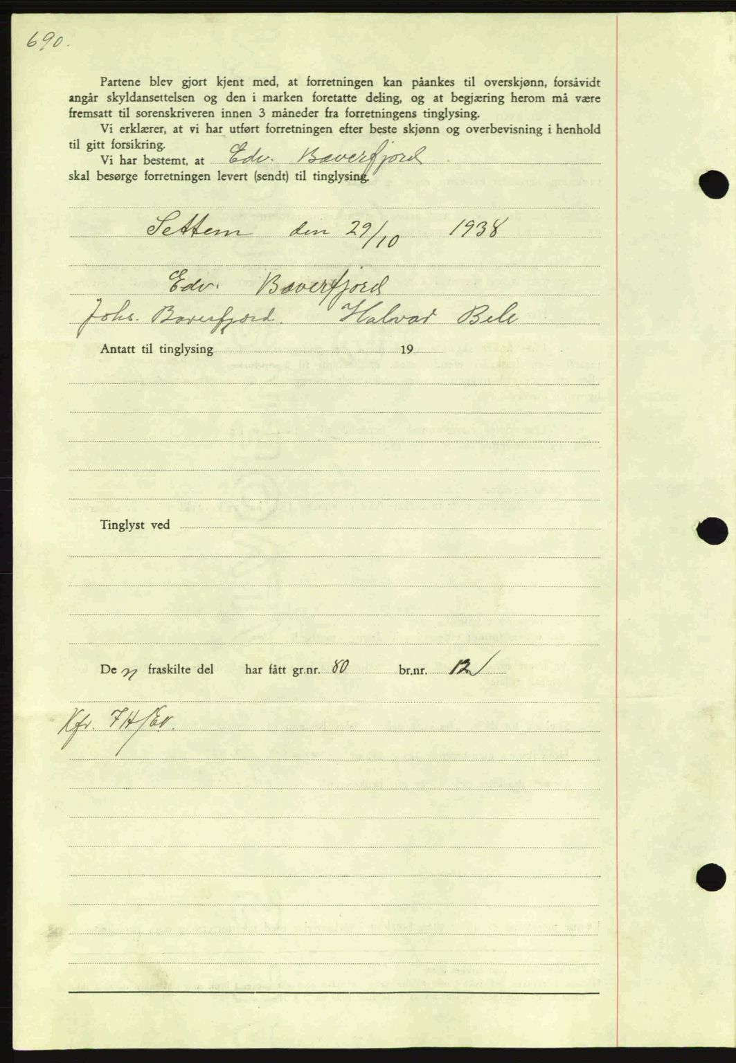 Nordmøre sorenskriveri, AV/SAT-A-4132/1/2/2Ca: Mortgage book no. A86, 1939-1939, Diary no: : 1837/1939