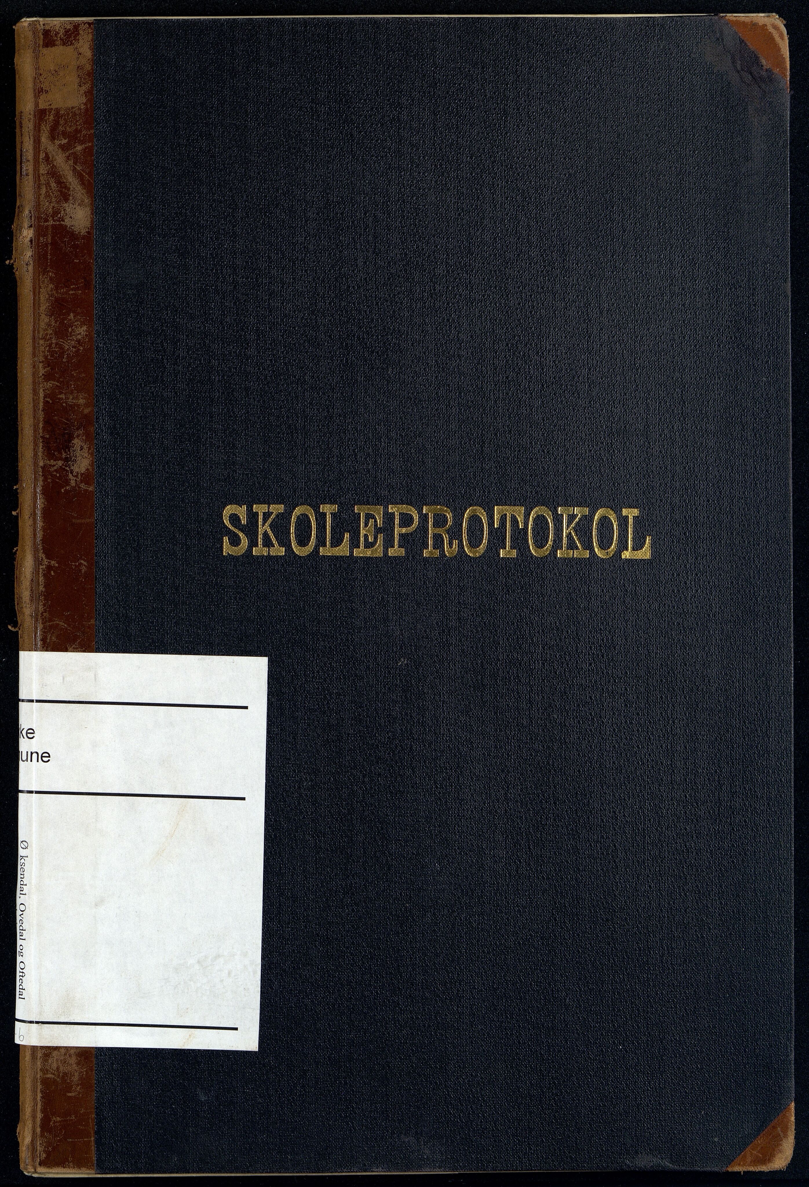 Bakke kommune - Øksendal Skole, ARKSOR/1004BA552/H/L0006: Skoleprotokoll, 1907-1914