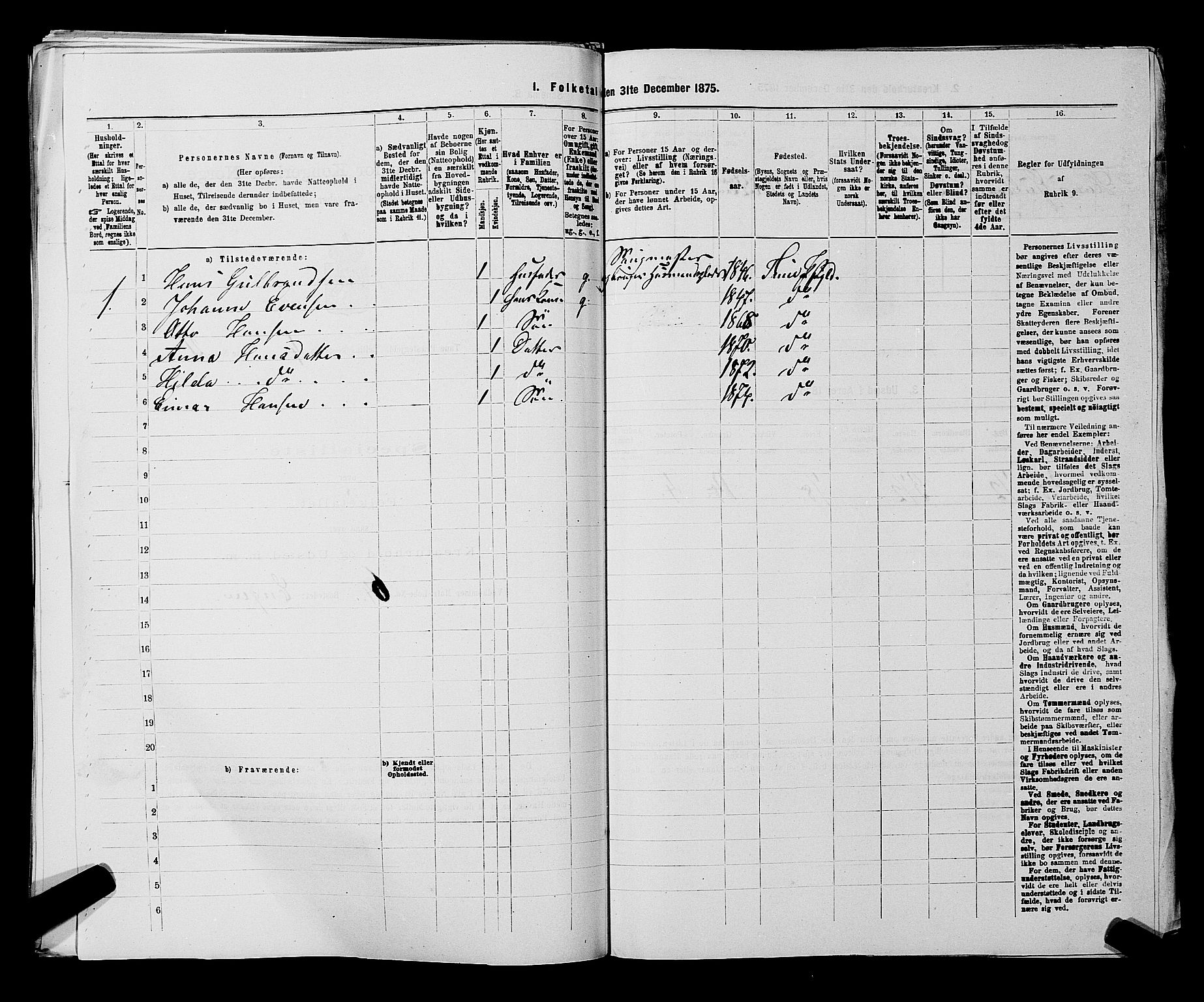 RA, 1875 census for 0130P Tune, 1875, p. 626