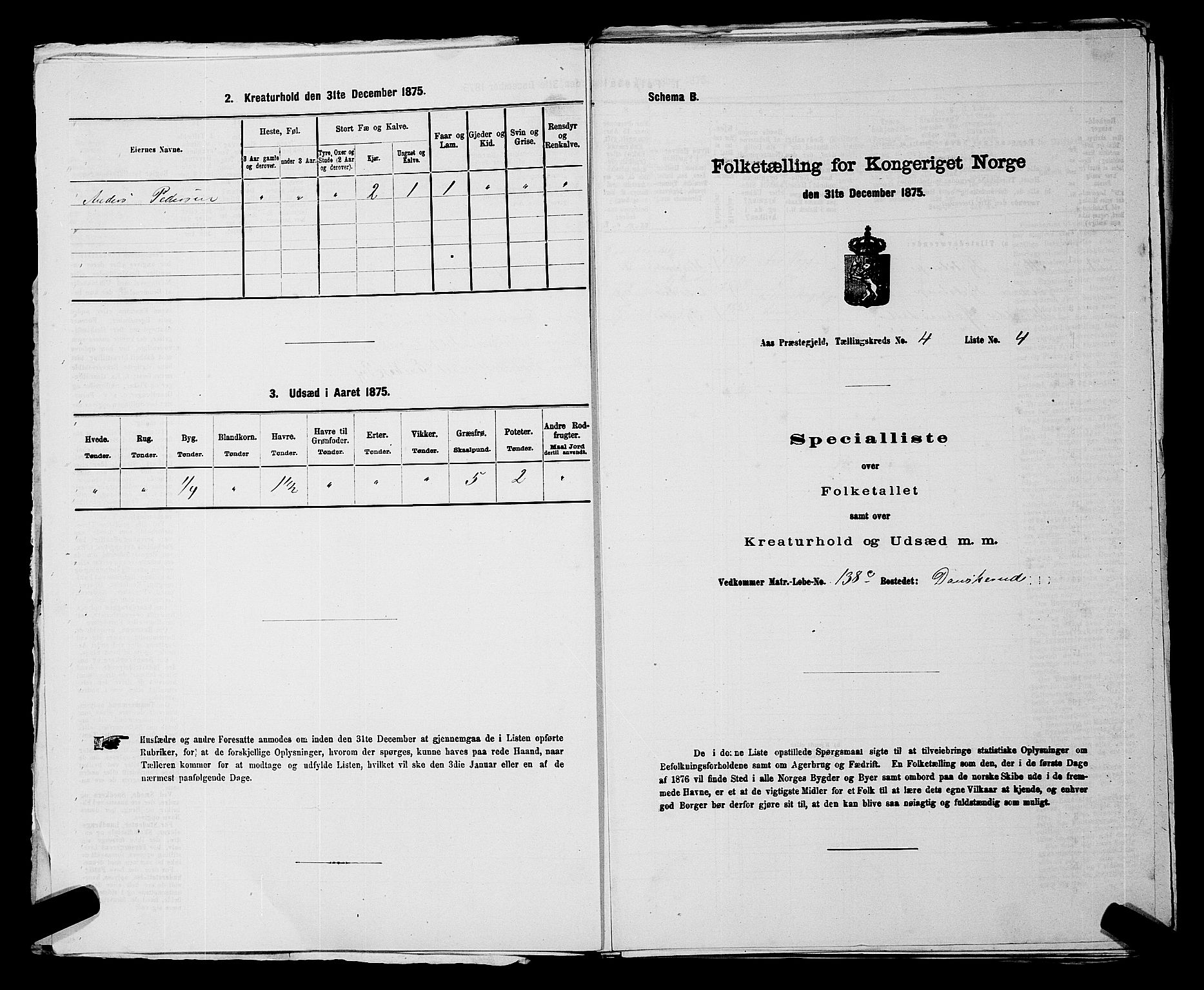 RA, 1875 census for 0214P Ås, 1875, p. 508