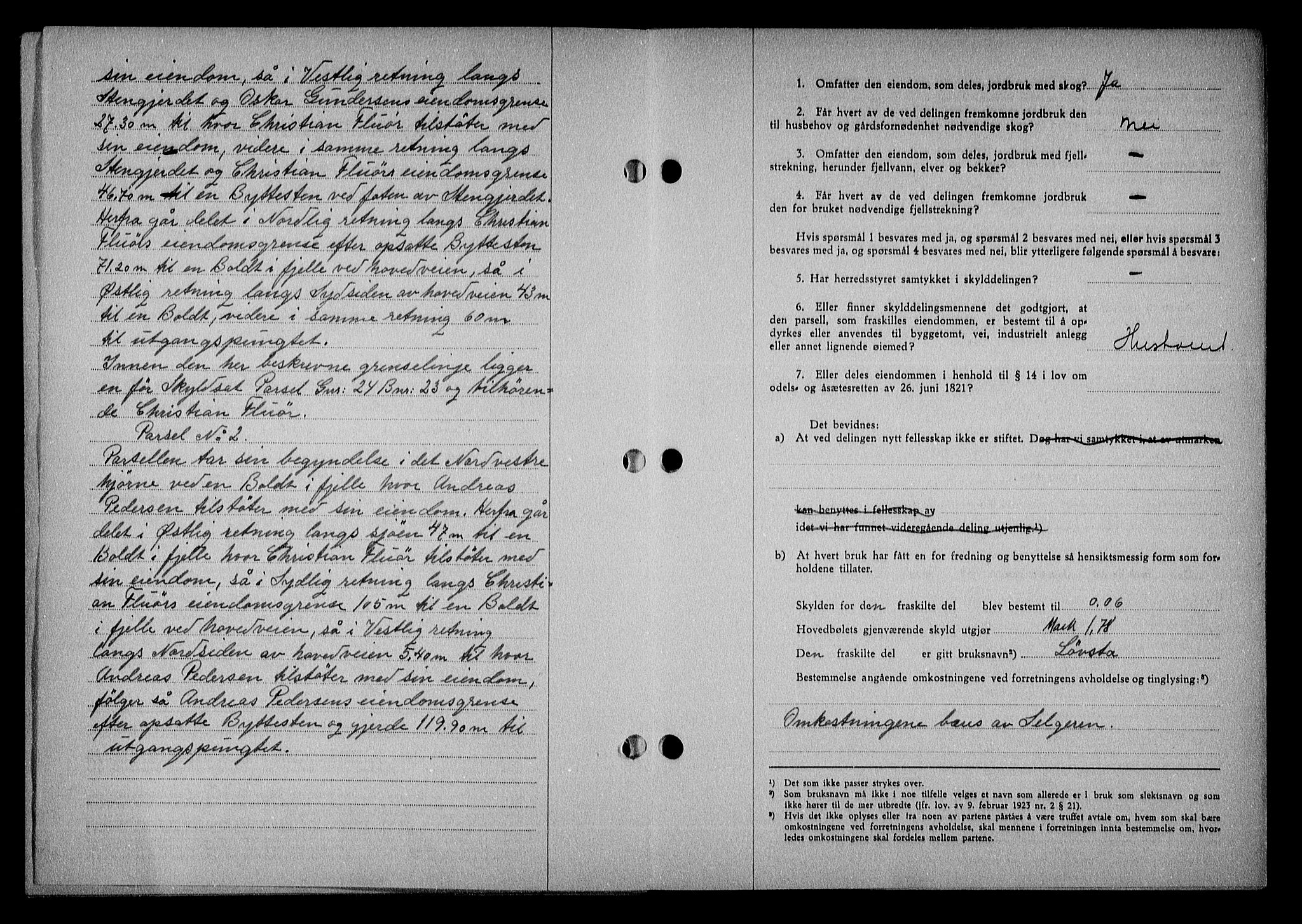 Nedenes sorenskriveri, SAK/1221-0006/G/Gb/Gba/L0050: Mortgage book no. A-IV, 1942-1943, Diary no: : 392/1943