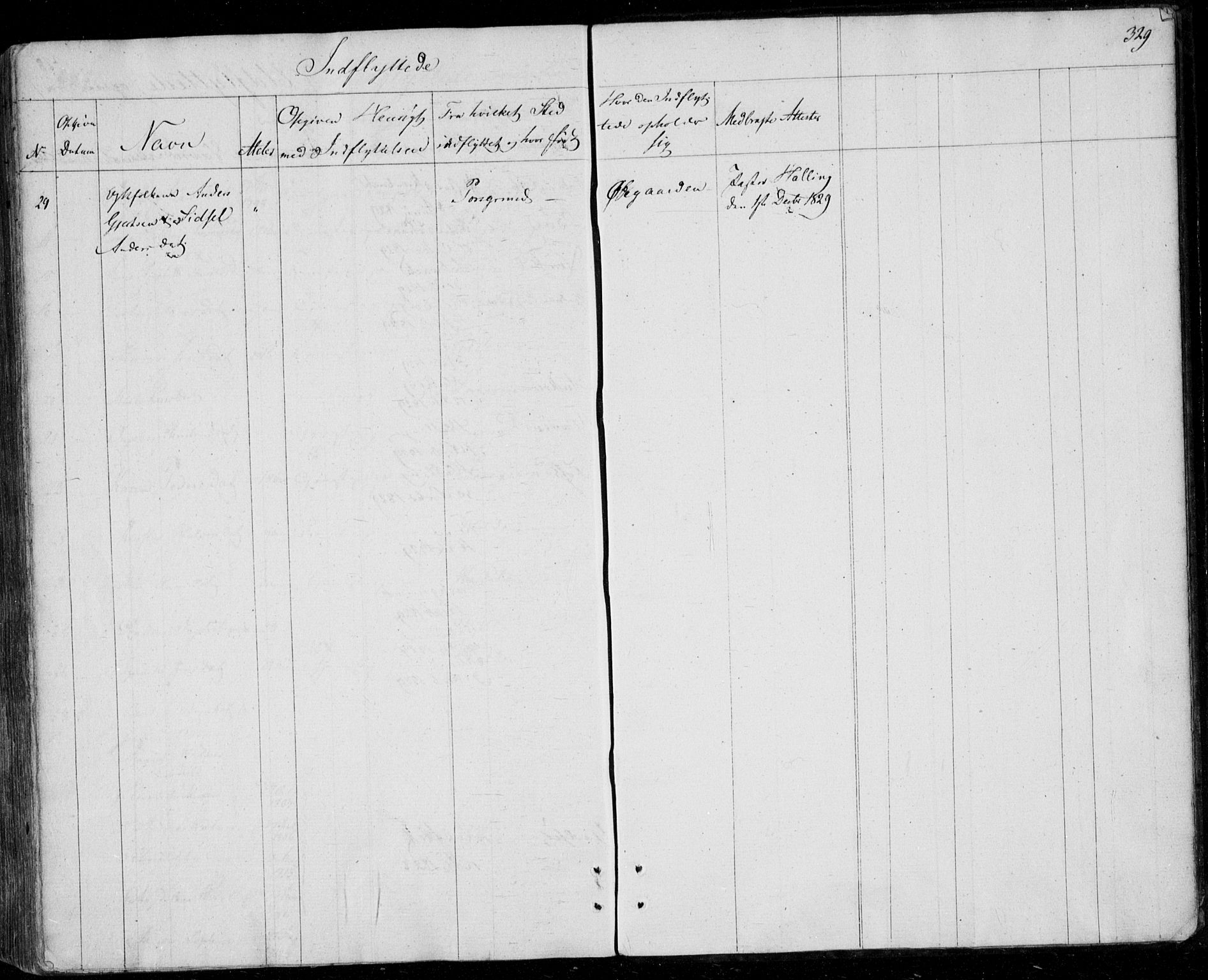 Gjerpen kirkebøker, AV/SAKO-A-265/F/Fa/L0005: Parish register (official) no. I 5, 1823-1829, p. 329