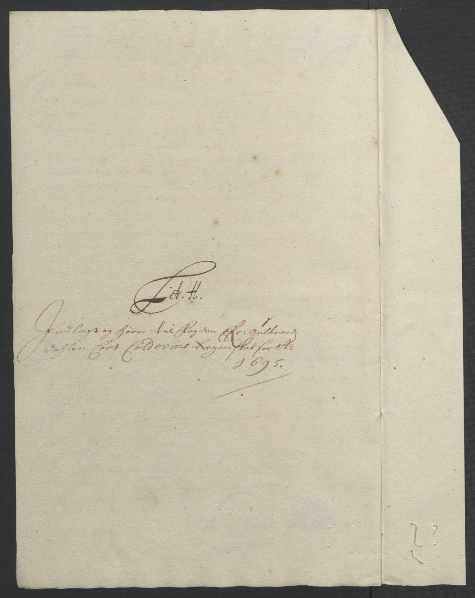 Rentekammeret inntil 1814, Reviderte regnskaper, Fogderegnskap, AV/RA-EA-4092/R17/L1169: Fogderegnskap Gudbrandsdal, 1695, p. 144