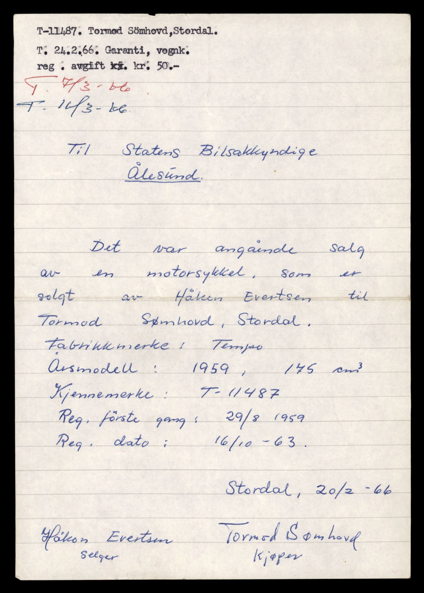 Møre og Romsdal vegkontor - Ålesund trafikkstasjon, AV/SAT-A-4099/F/Fe/L0029: Registreringskort for kjøretøy T 11430 - T 11619, 1927-1998, p. 1054