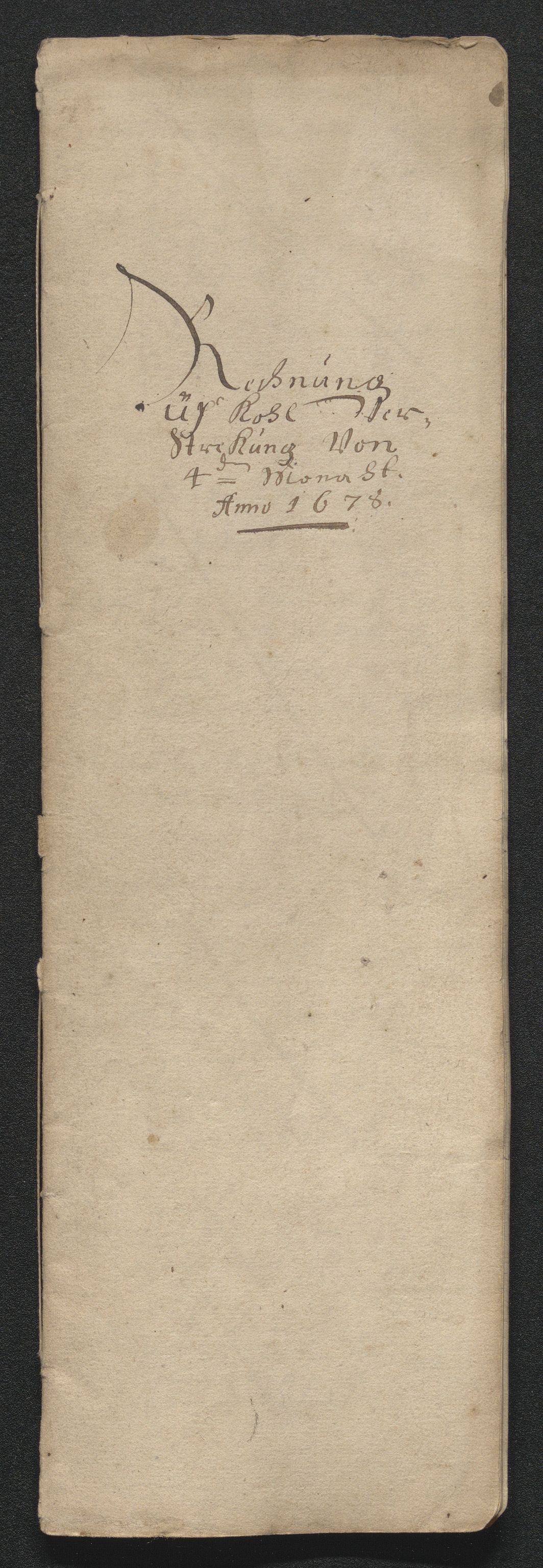 Kongsberg Sølvverk 1623-1816, SAKO/EA-3135/001/D/Dc/Dcd/L0045: Utgiftsregnskap for gruver m.m. , 1678, p. 1