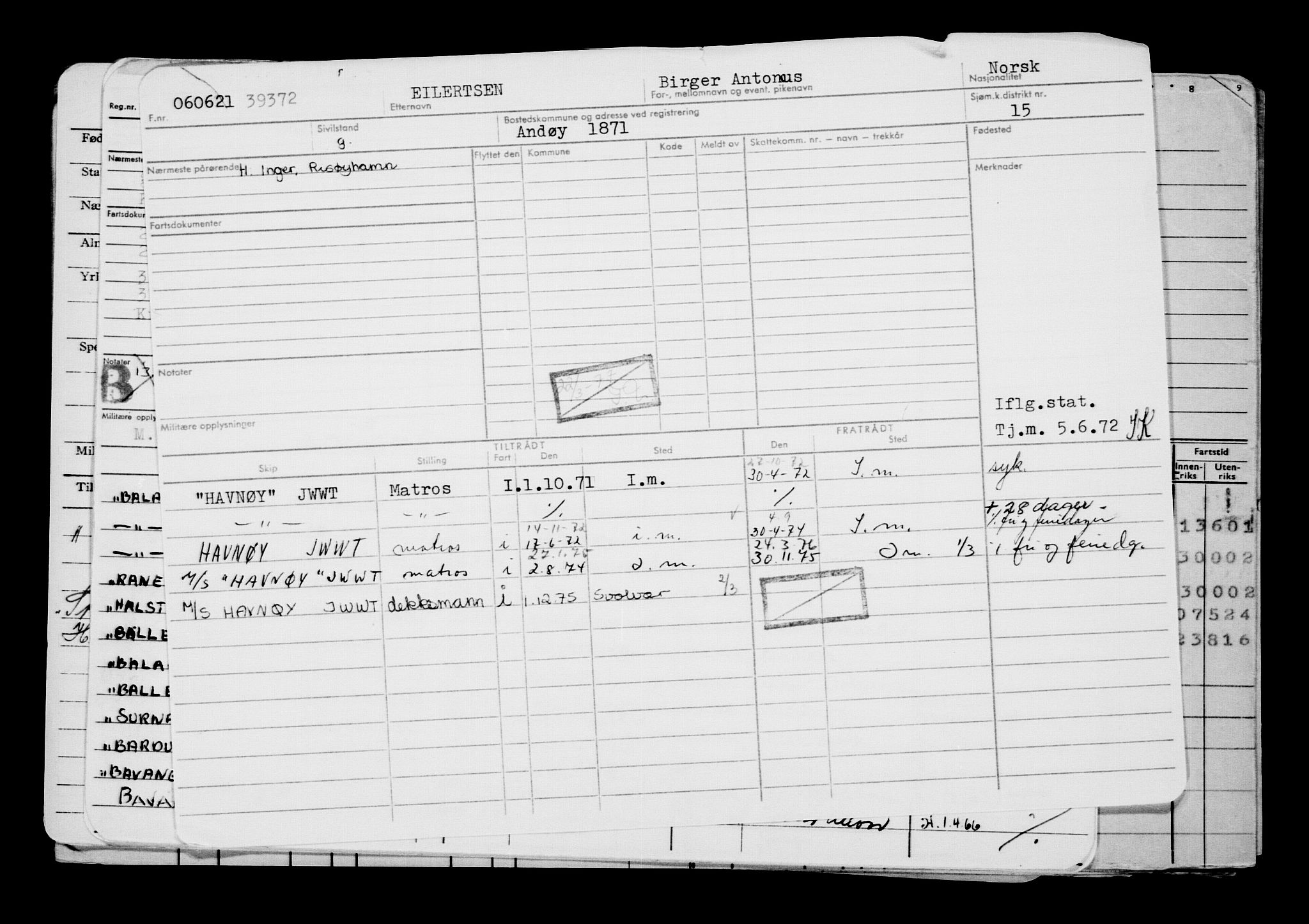 Direktoratet for sjømenn, AV/RA-S-3545/G/Gb/L0194: Hovedkort, 1921, p. 453