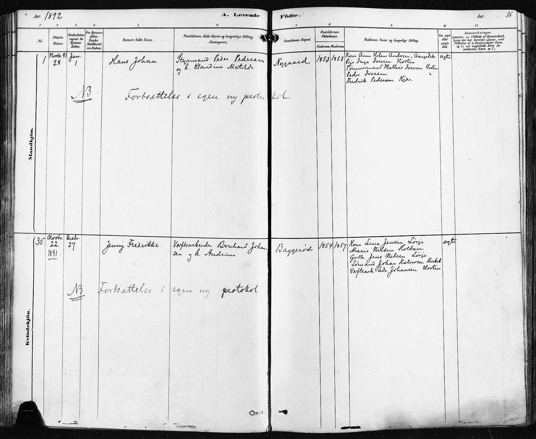 Borre kirkebøker, AV/SAKO-A-338/F/Fa/L0009: Parish register (official) no. I 9, 1878-1896, p. 86