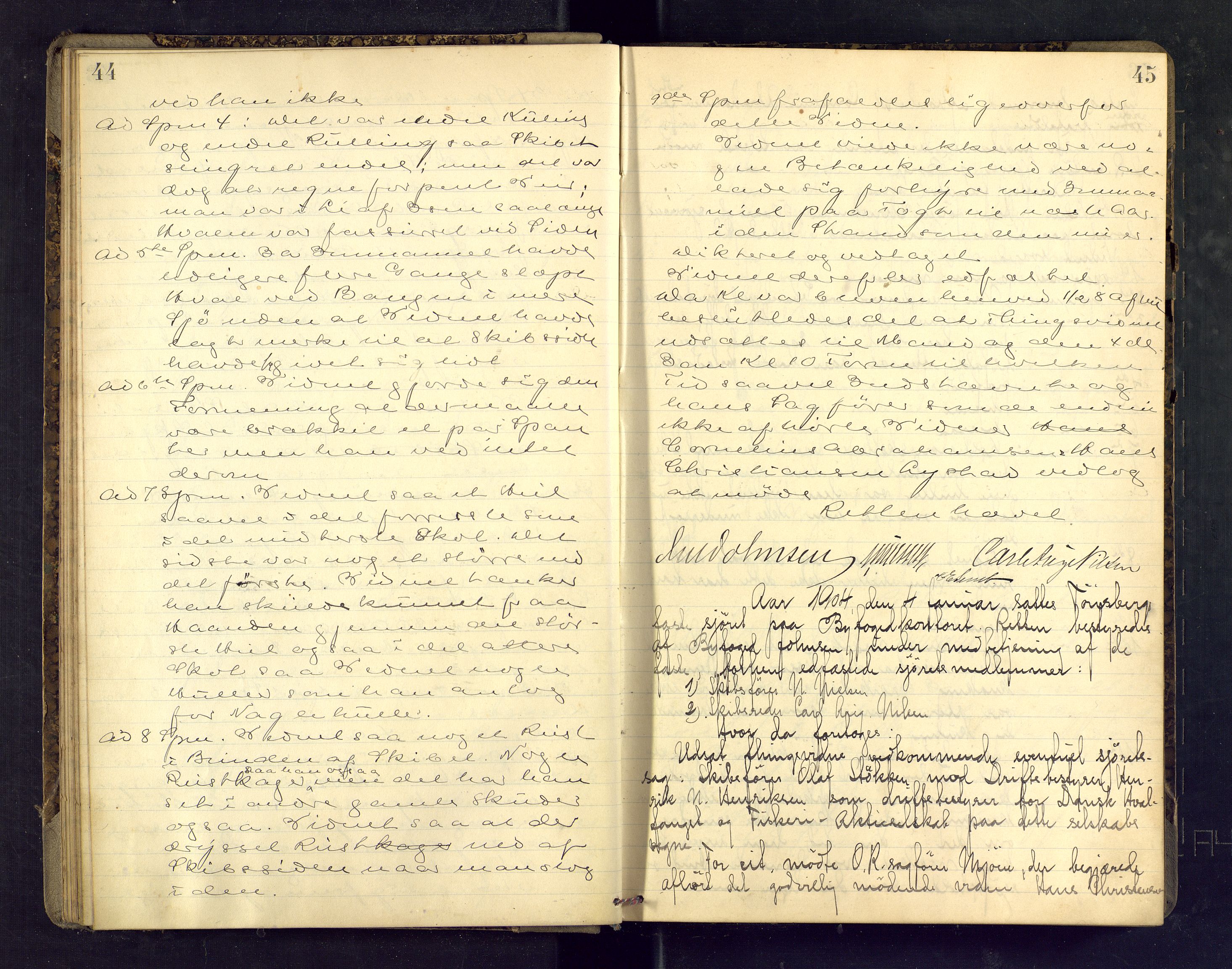 Tønsberg byfogd, AV/SAKO-A-224/F/Fb/L0014: Ekstrarettsprotokoll, 1903-1906, p. 44-45