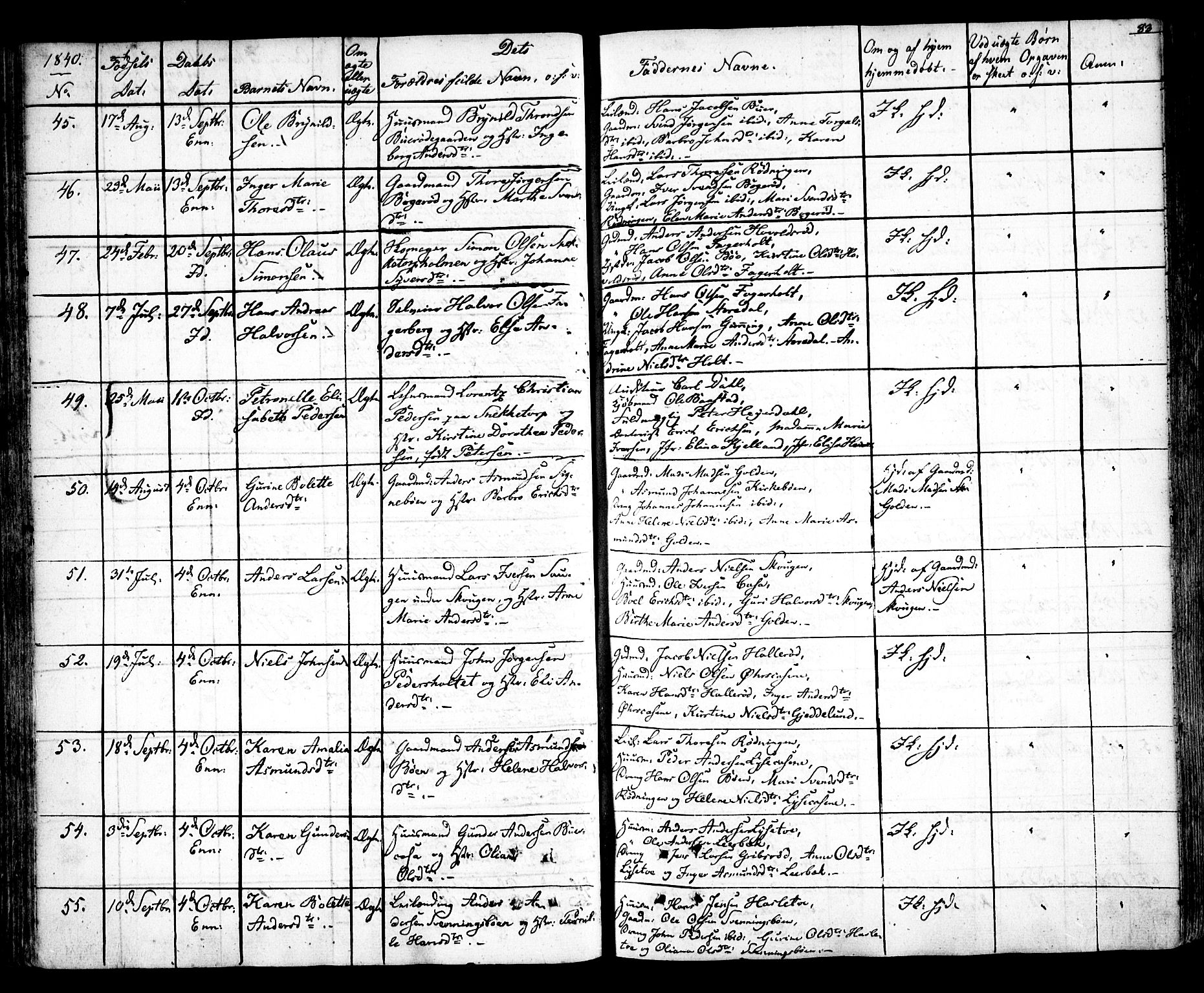 Idd prestekontor Kirkebøker, SAO/A-10911/F/Fc/L0003: Parish register (official) no. III 3, 1832-1847, p. 83