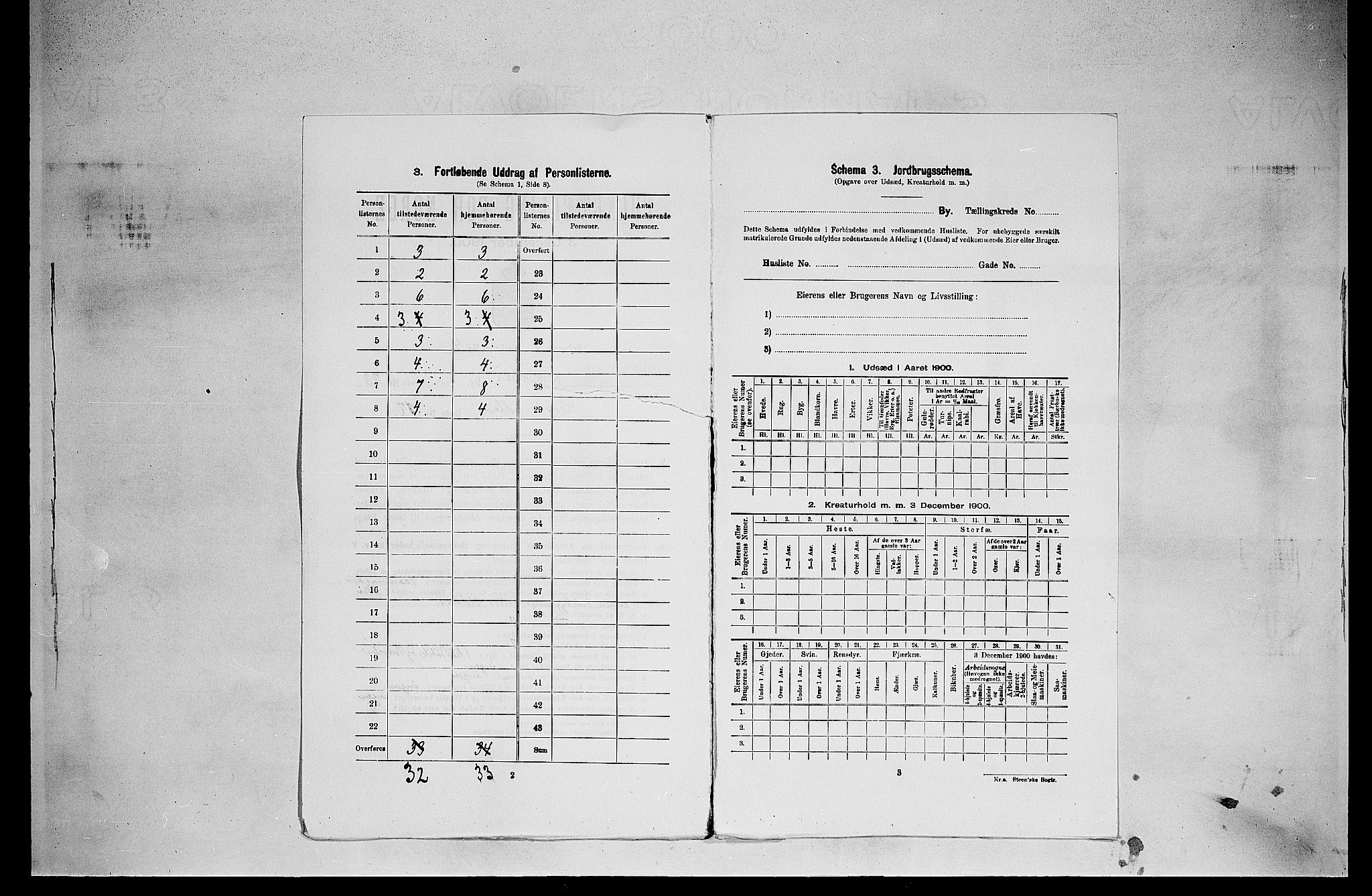 SAO, 1900 census for Kristiania, 1900, p. 13975