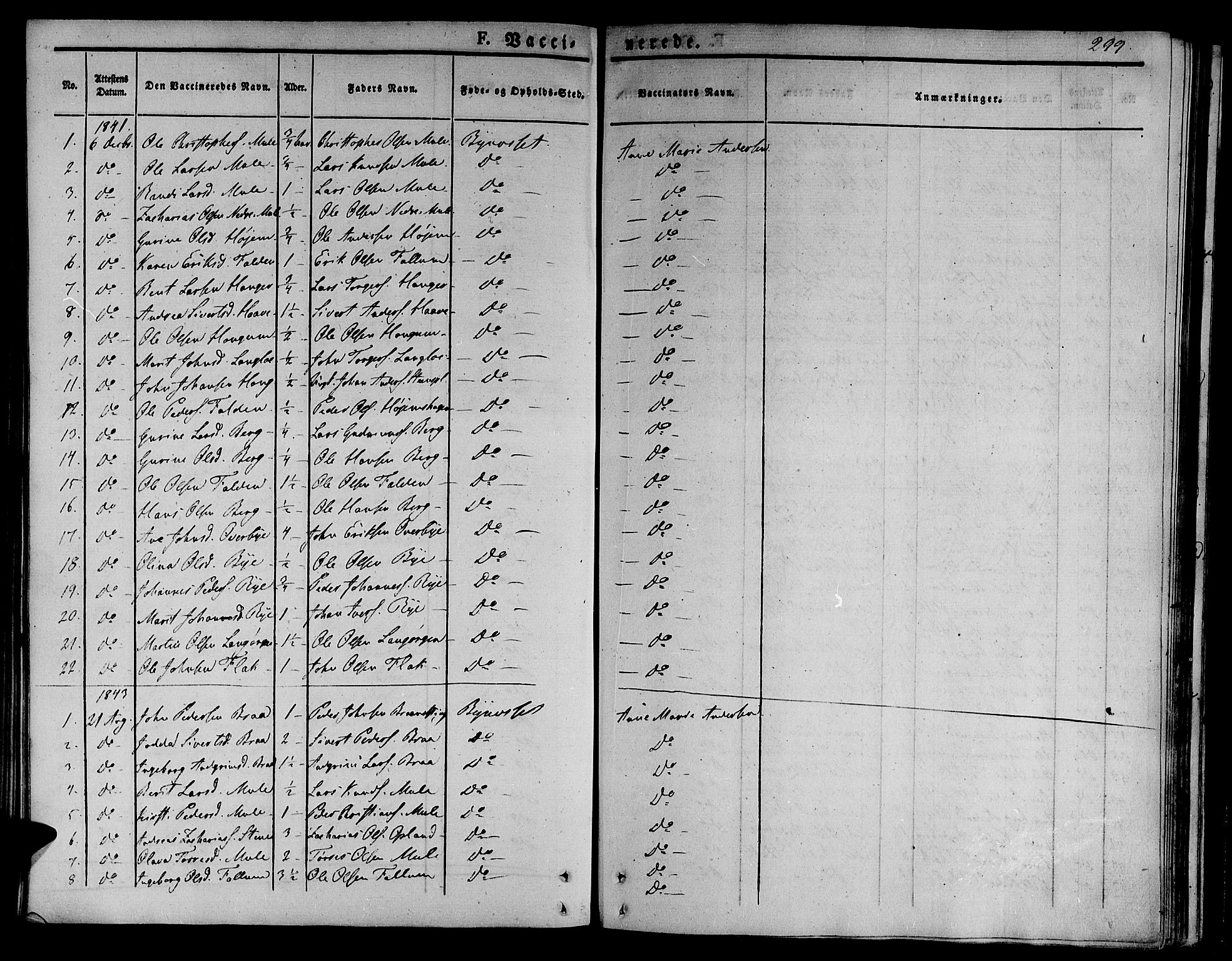 Ministerialprotokoller, klokkerbøker og fødselsregistre - Sør-Trøndelag, SAT/A-1456/612/L0374: Parish register (official) no. 612A07 /1, 1829-1845, p. 299