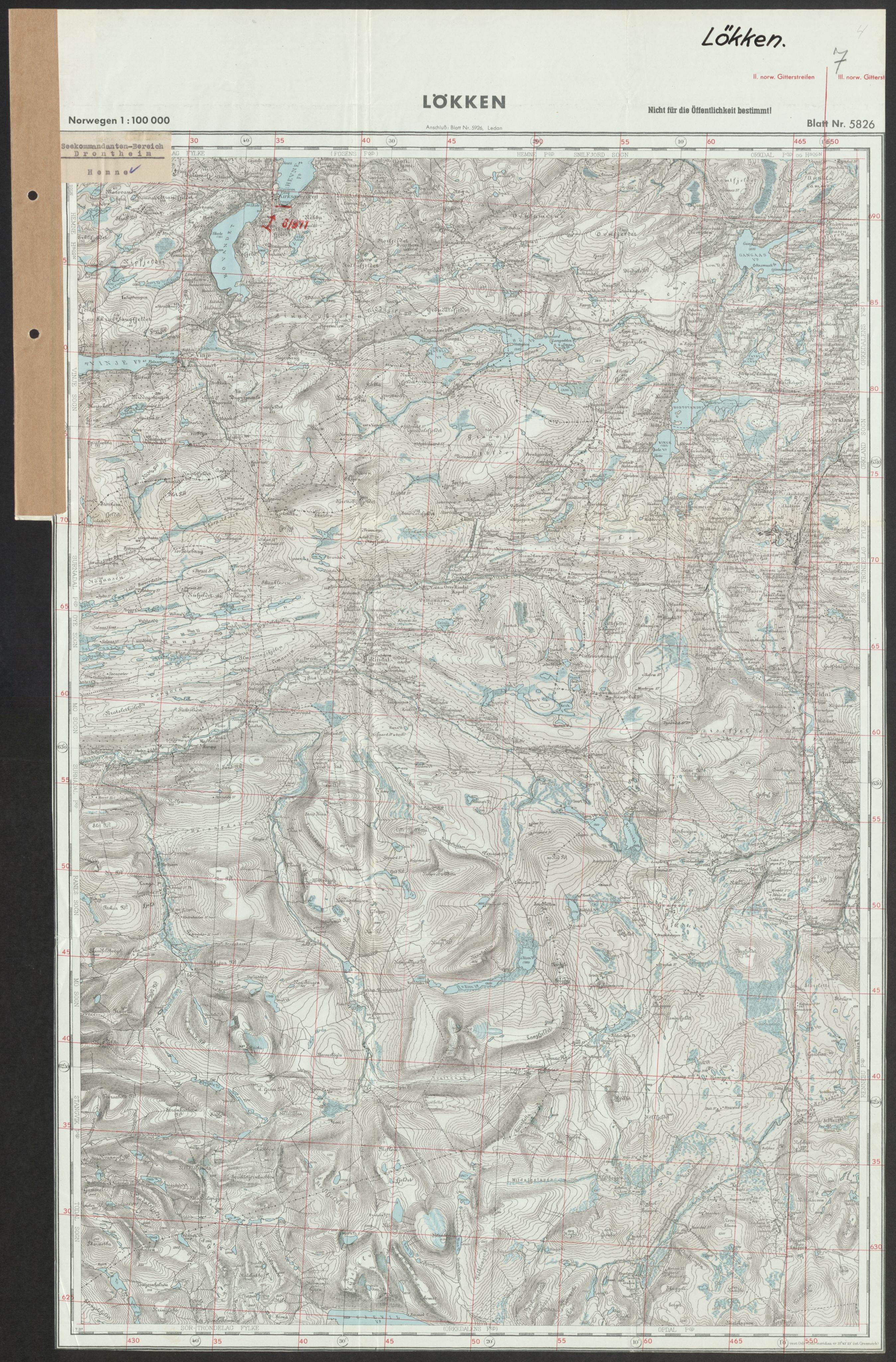 Forsvaret, Generalinspektør og sjefen for Kystartilleriet, AV/RA-RAFA-2045/F/Fa/L0016: Tyske oversiktskarter over festningsanlegg, 1940-1945, p. 267