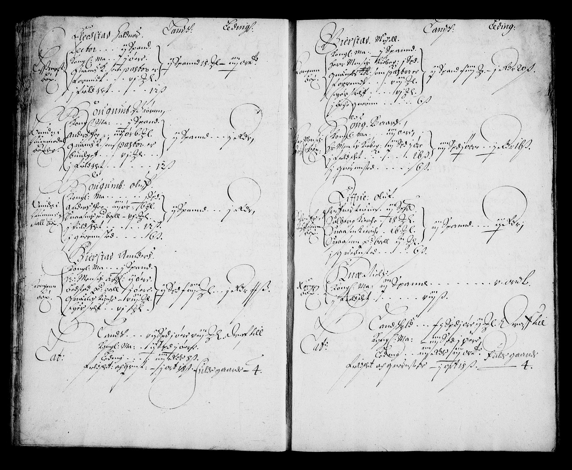 Rentekammeret inntil 1814, Realistisk ordnet avdeling, AV/RA-EA-4070/N/Na/L0002/0007: [XI g]: Trondheims stifts jordebøker: / Inderøy fogderi, 1664