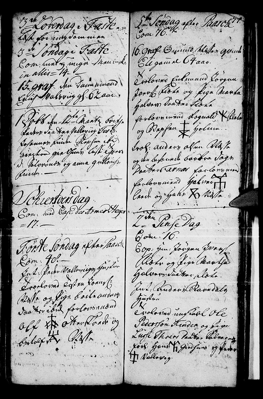 Vik sokneprestembete, SAB/A-81501: Parish register (official) no. A 1 /2, 1727-1739, p. 77