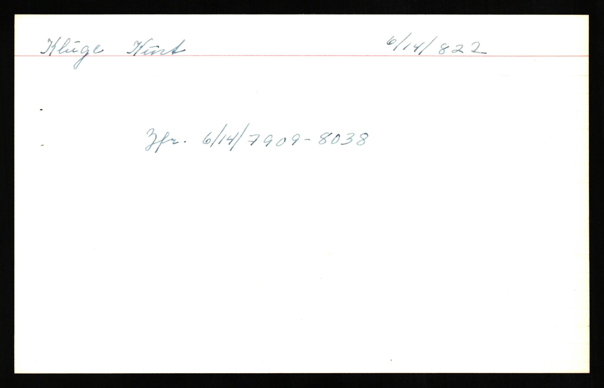 Forsvaret, Forsvarets overkommando II, RA/RAFA-3915/D/Db/L0017: CI Questionaires. Tyske okkupasjonsstyrker i Norge. Tyskere., 1945-1946, p. 56