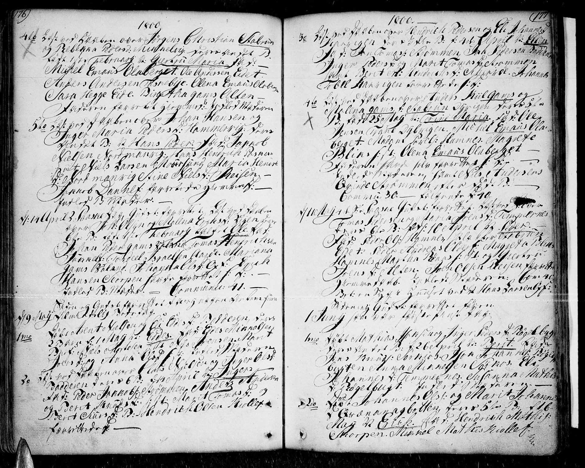 Skjervøy sokneprestkontor, SATØ/S-1300/H/Ha/Haa/L0002kirke: Parish register (official) no. 2, 1781-1817, p. 176-177