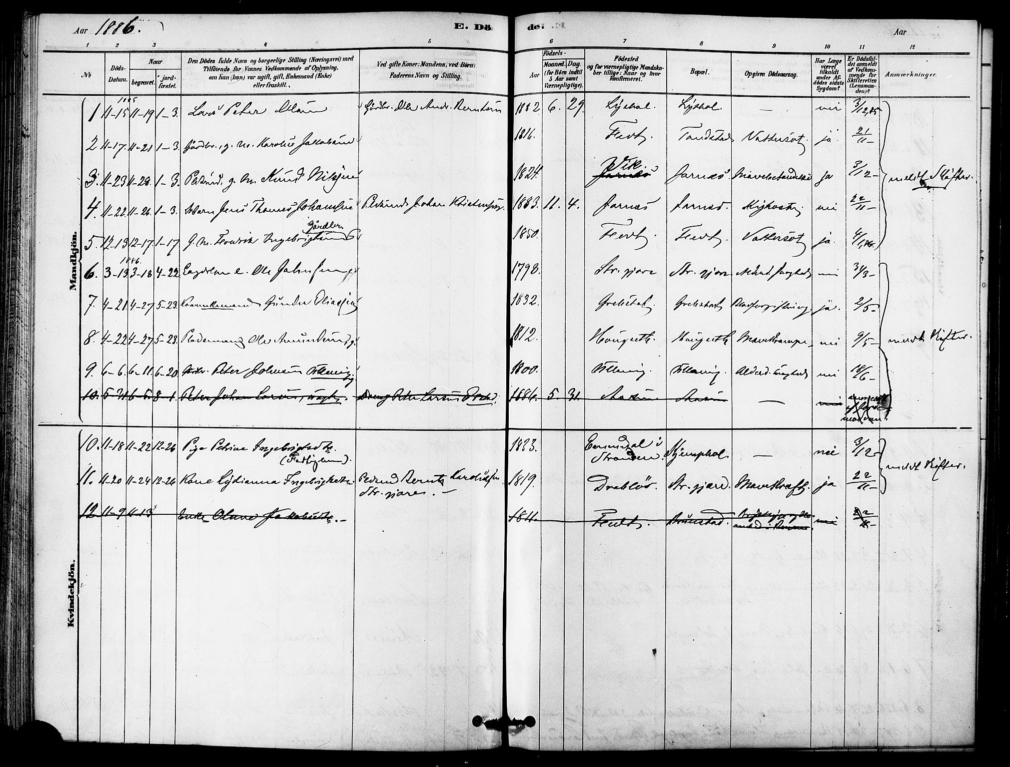 Ministerialprotokoller, klokkerbøker og fødselsregistre - Møre og Romsdal, AV/SAT-A-1454/523/L0334: Parish register (official) no. 523A01, 1878-1891