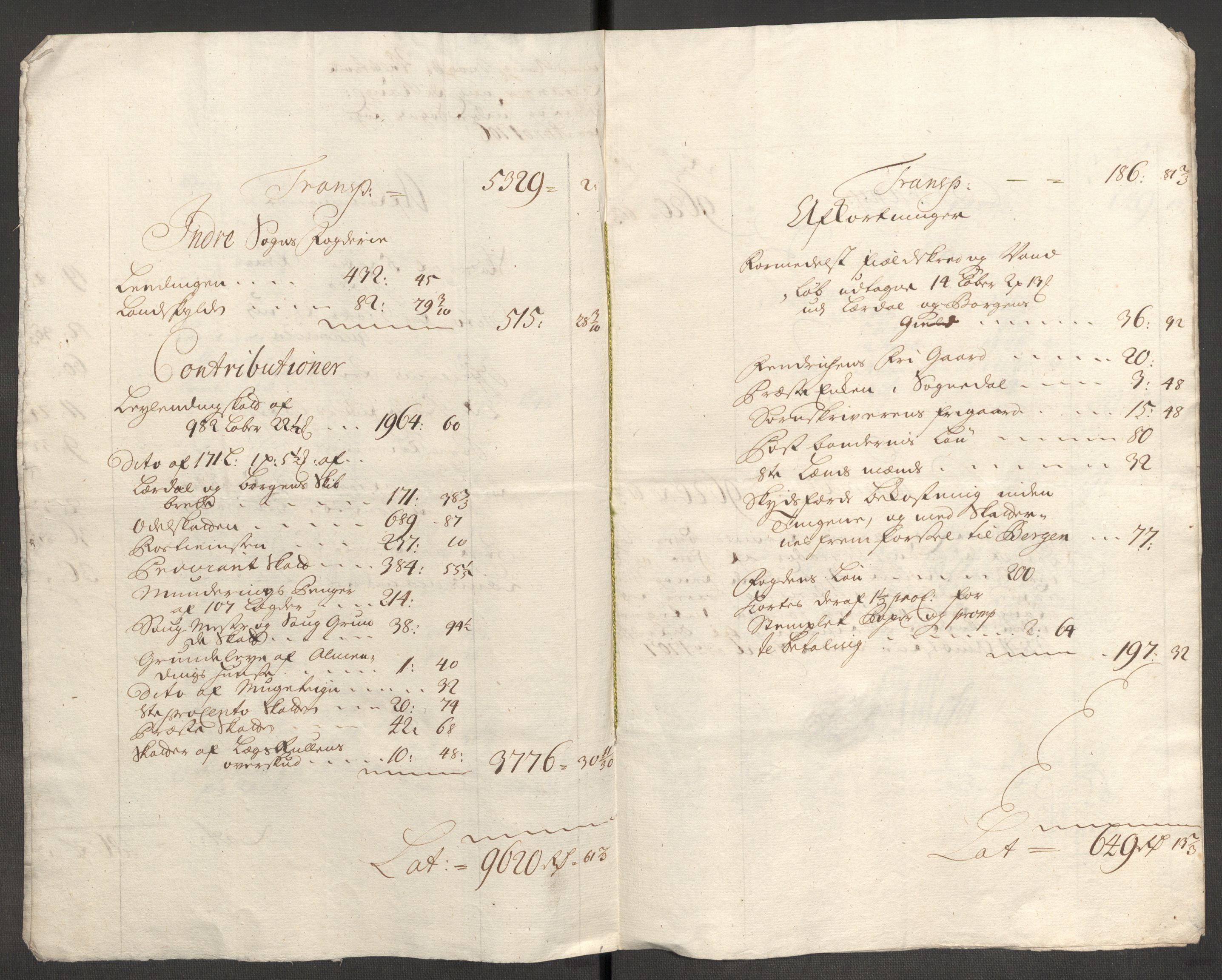 Rentekammeret inntil 1814, Reviderte regnskaper, Fogderegnskap, RA/EA-4092/R52/L3314: Fogderegnskap Sogn, 1705-1707, p. 232