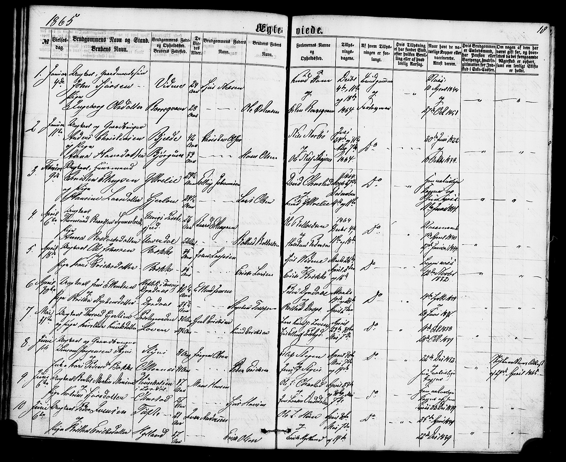 Aurland sokneprestembete, SAB/A-99937/H/Ha/Haa/L0010: Parish register (official) no. A 10, 1859-1879, p. 18